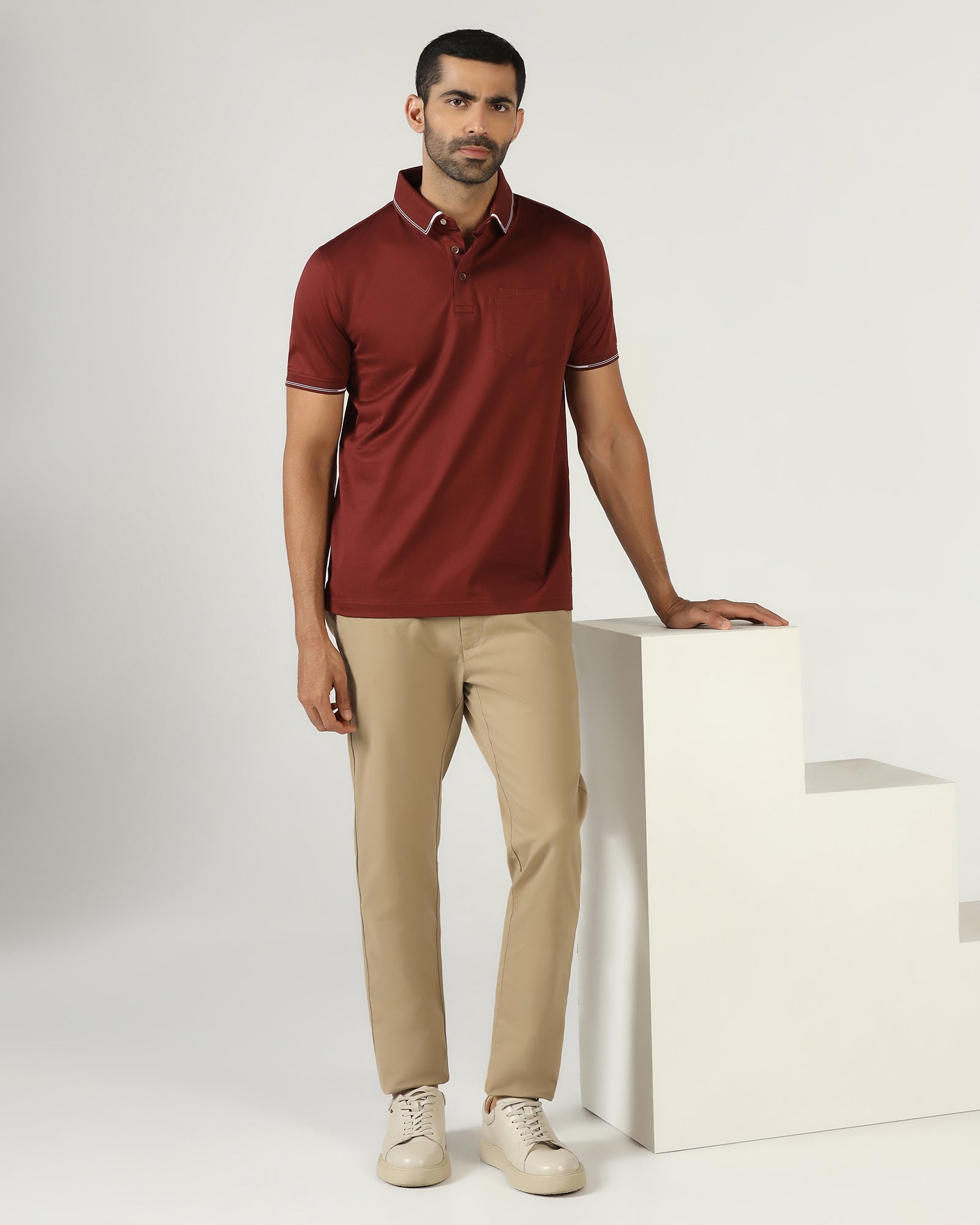 Khaki Textured Khakis - Karis