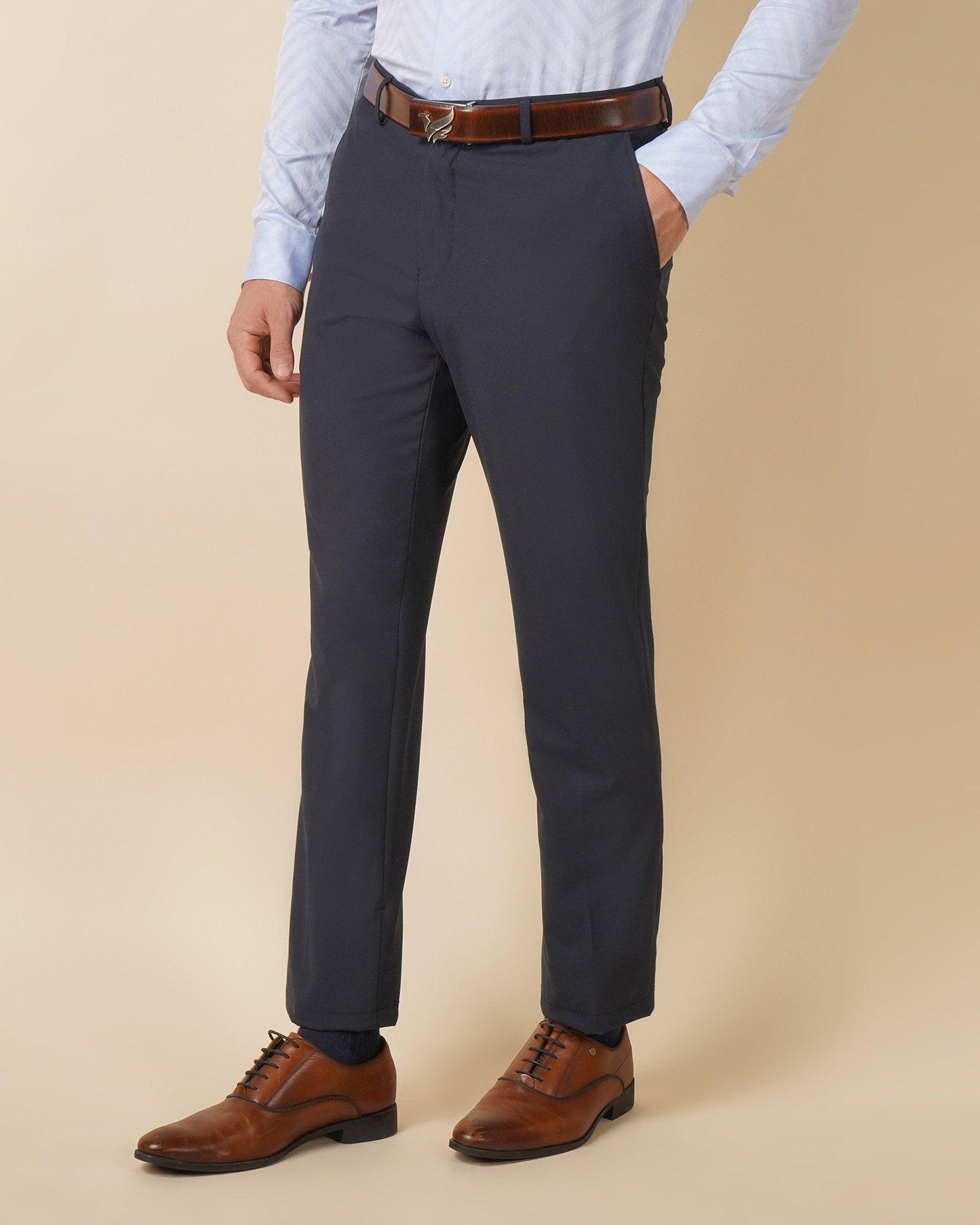 Kios Formal Classic Stretch Trouser In Navy (B90 Fit)