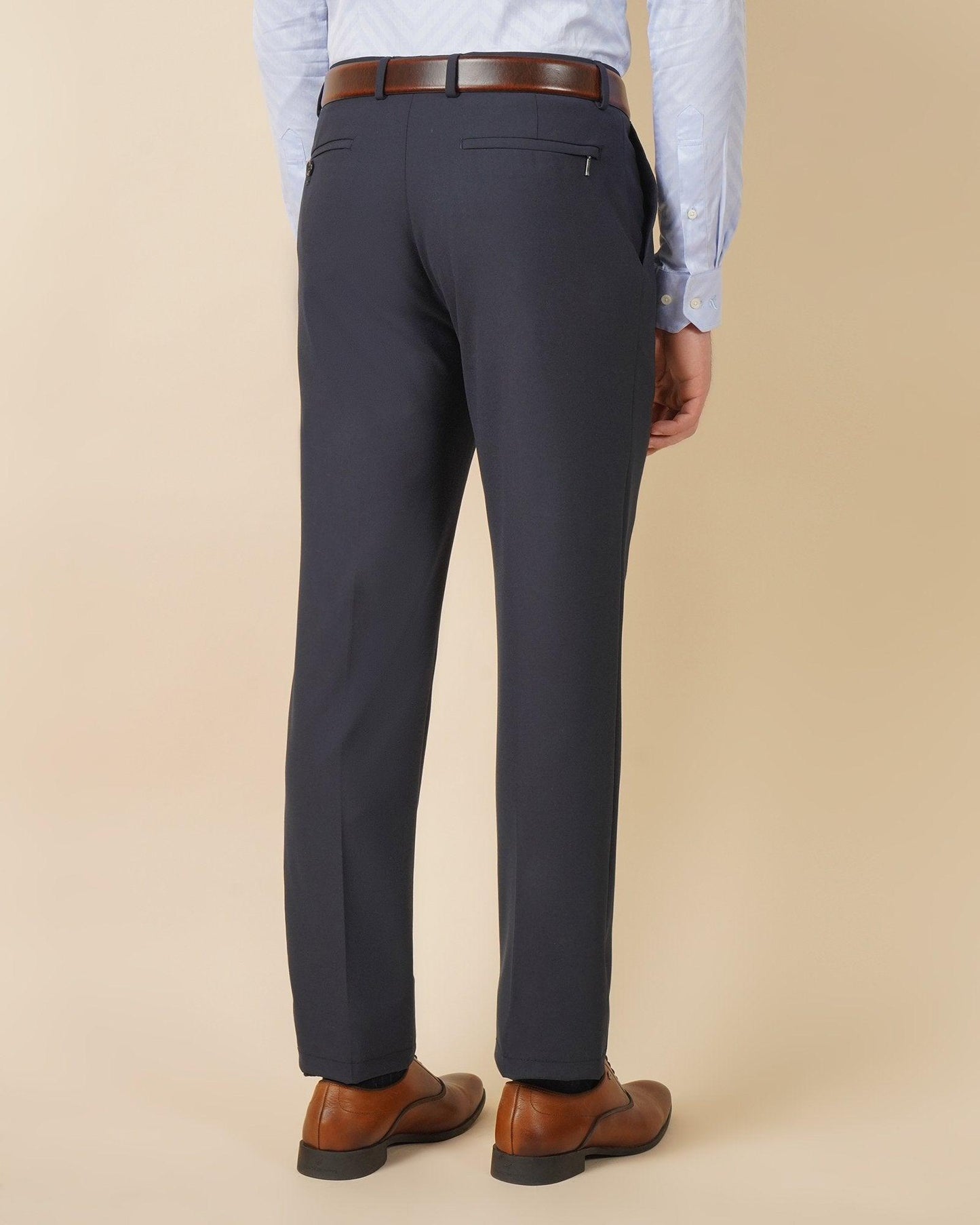 Kios Formal Classic Stretch Trouser In Navy (B90 Fit) - blackberrys-clothing