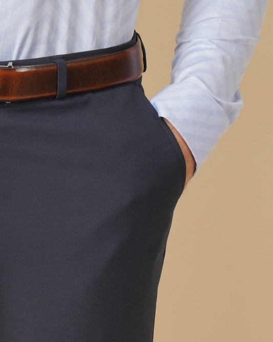 Kios Formal Classic Stretch Trouser In Navy (B90 Fit) - blackberrys-clothing