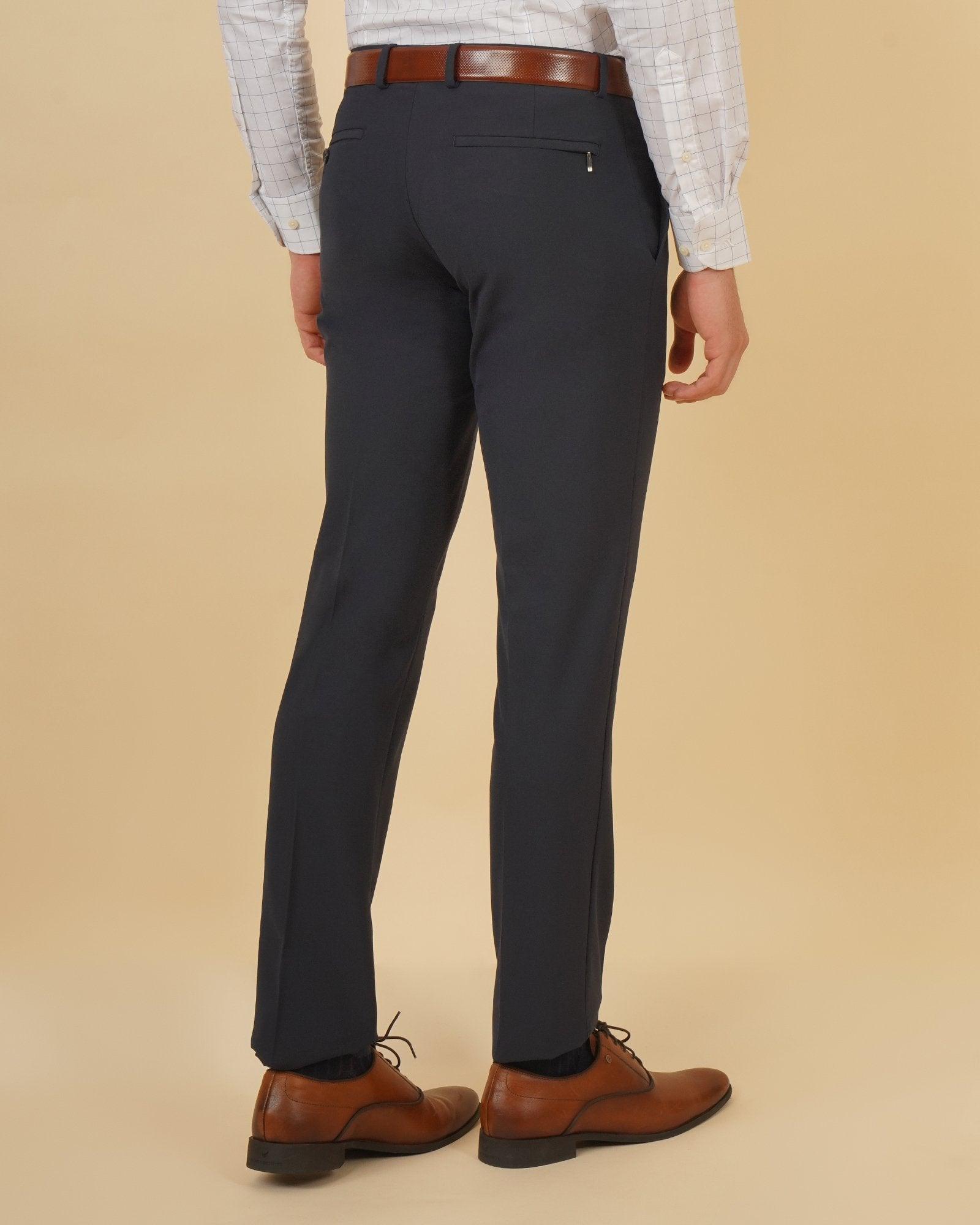 Kios Formal Classic Stretch Trouser In Navy (B95 Fit) - blackberrys-clothing