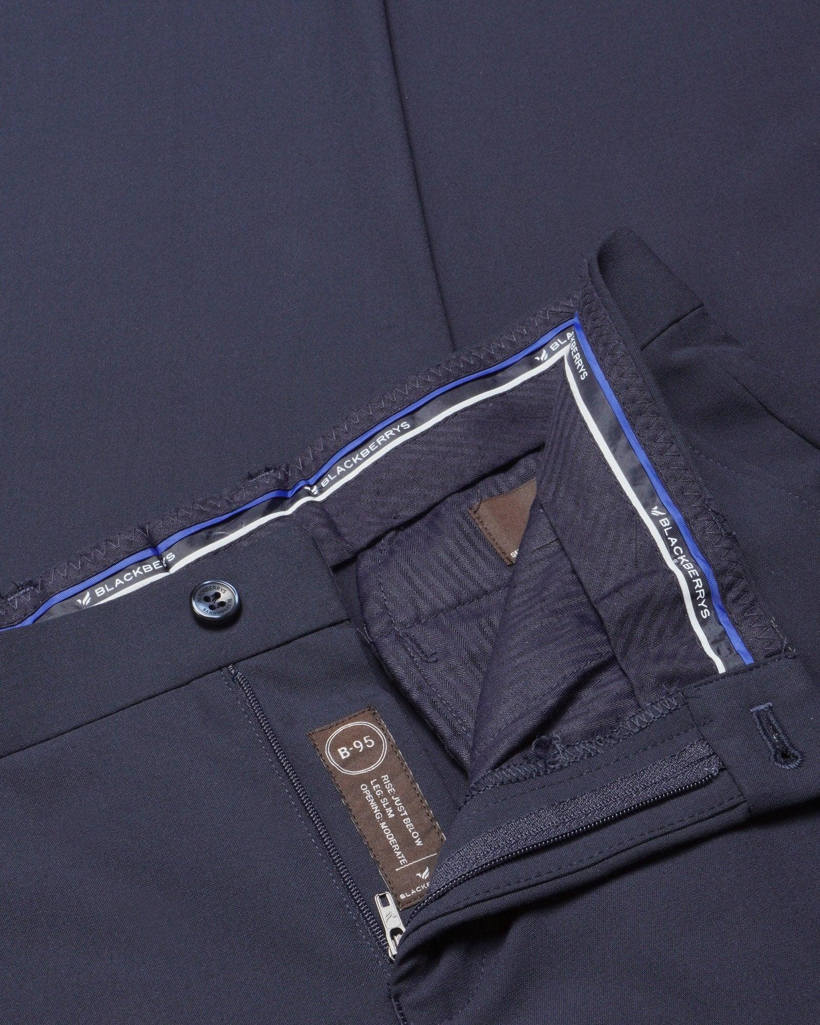 Kios Formal Classic Stretch Trouser In Navy (B95 Fit) - blackberrys-clothing