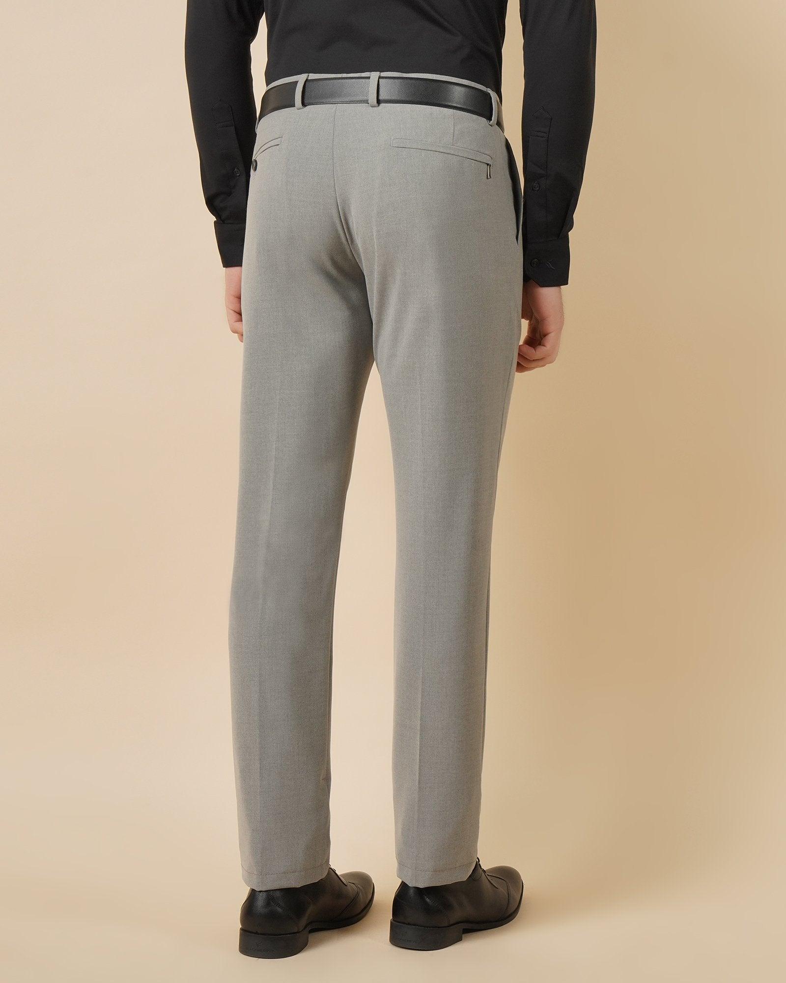 Kios Formal Classic Stretch Trouser In Light Grey (B95 Fit) - blackberrys-clothing