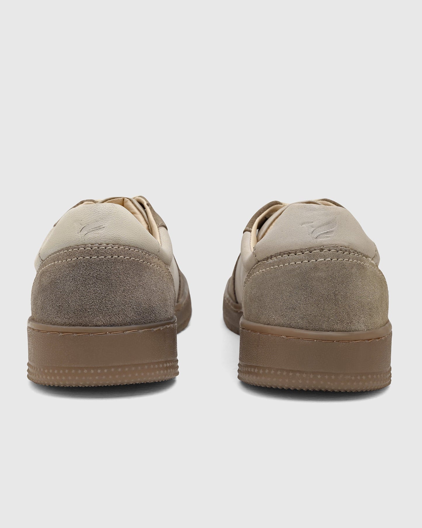 Leather Brown Solid Sneakers - Venice
