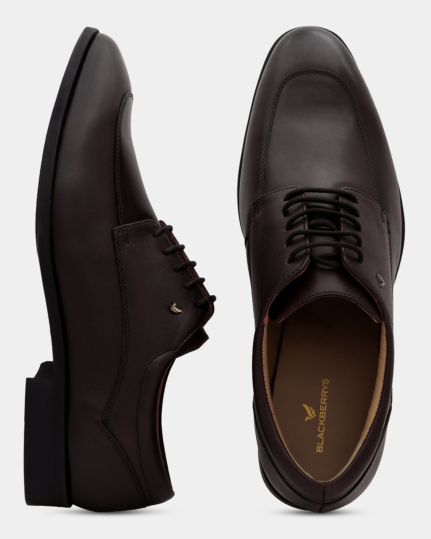 Leather Burgandy Solid Oxford Shoes- Antelope