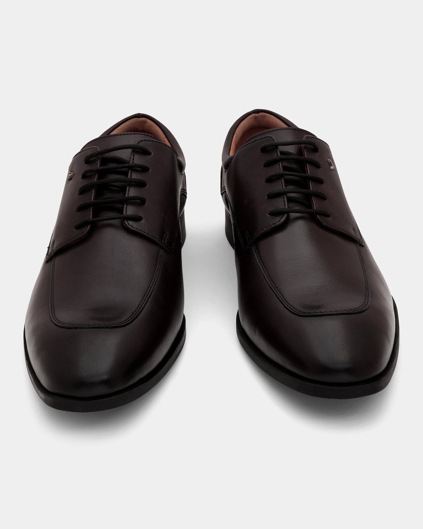 Leather Burgandy Solid Oxford Shoes- Antelope