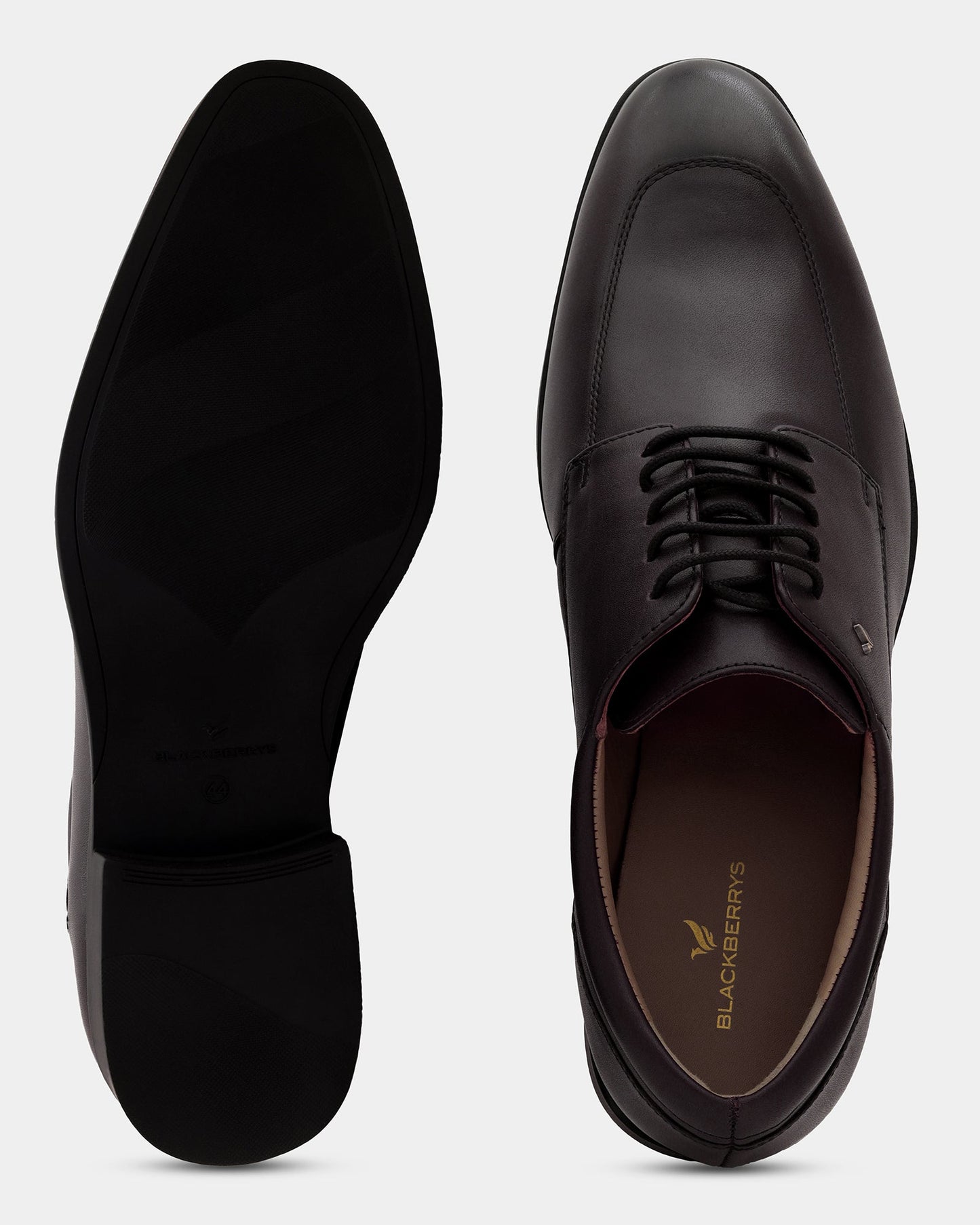 Leather Burgandy Solid Oxford Shoes- Antelope