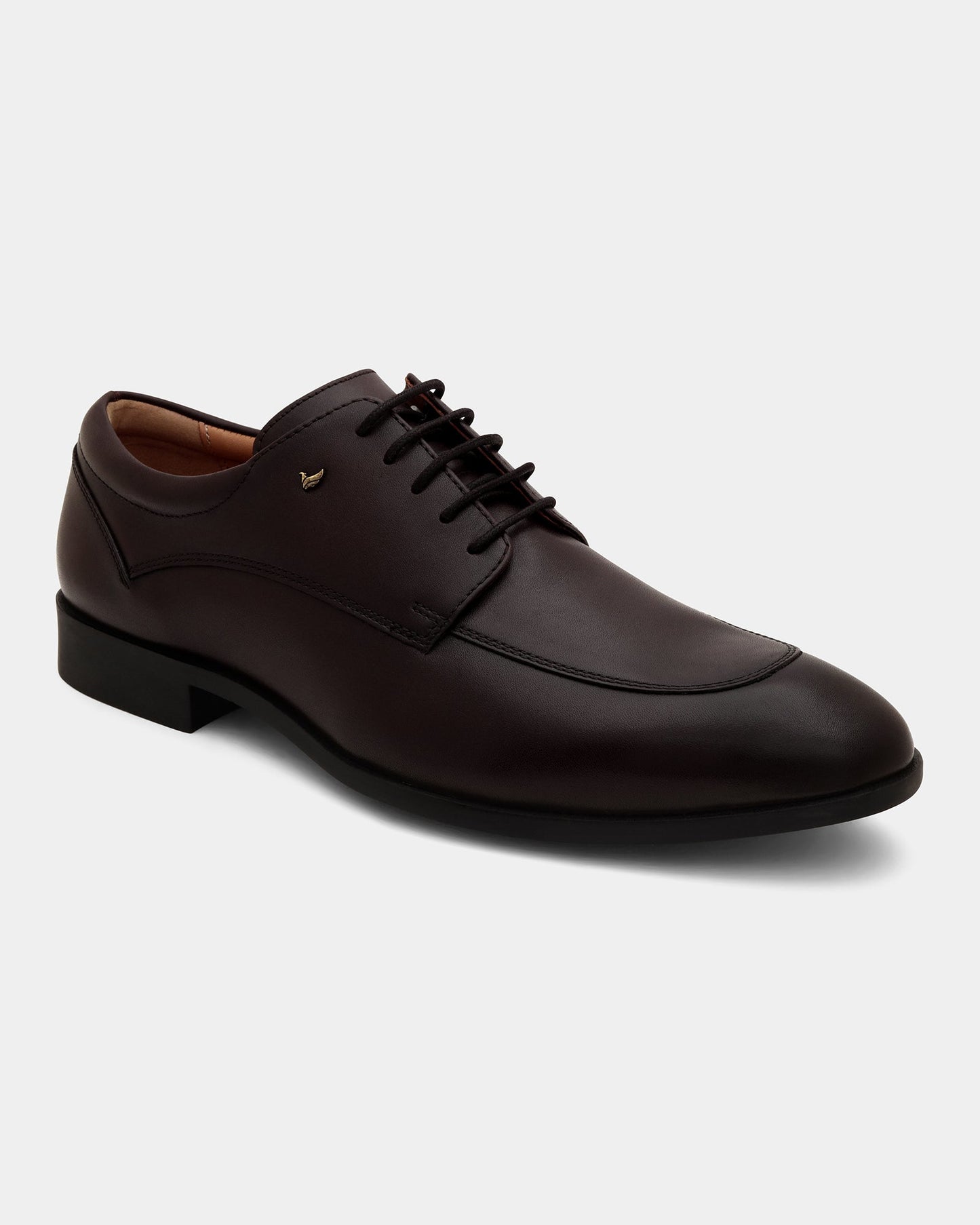 Leather Burgandy Solid Oxford Shoes- Antelope