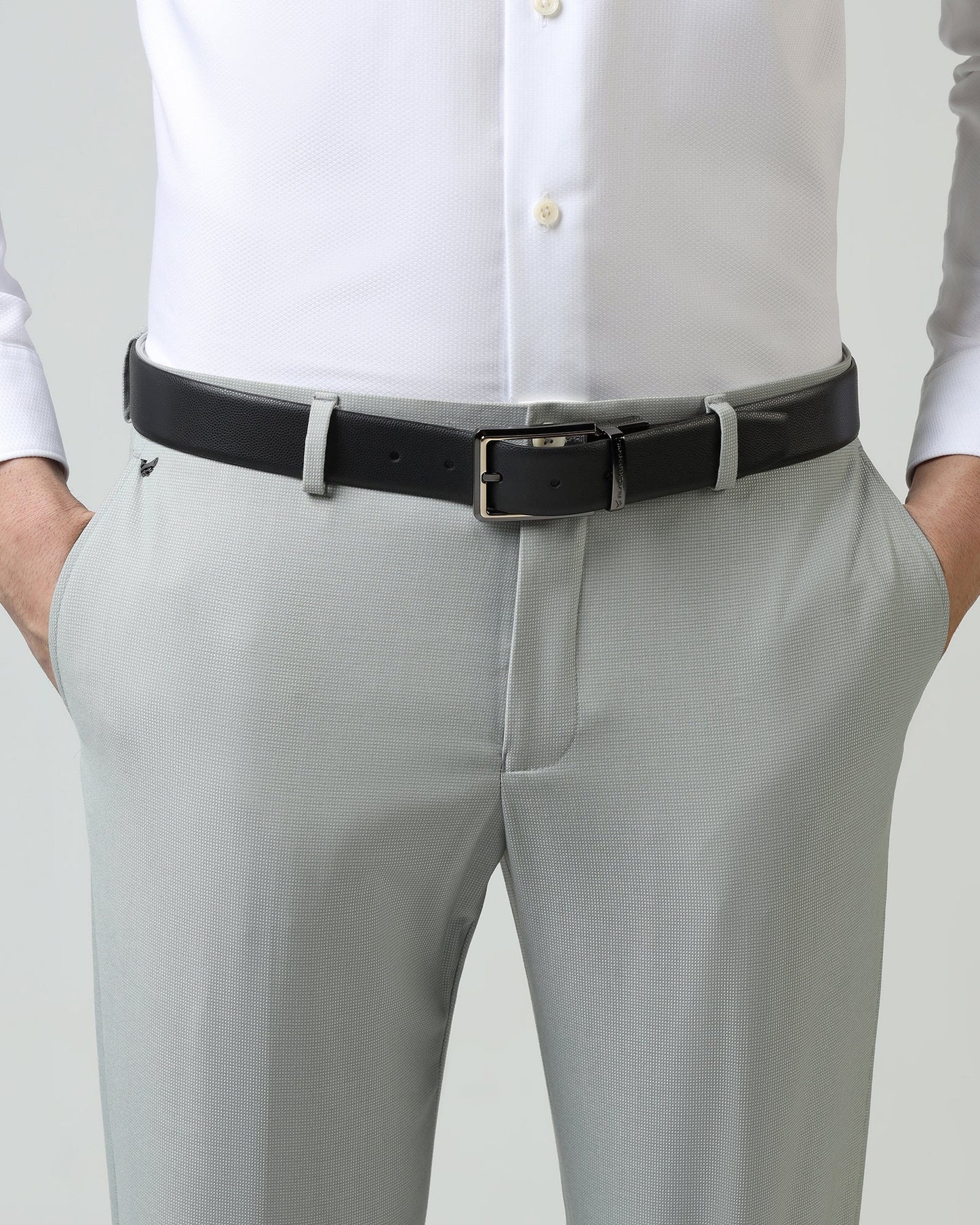 Leather Reversible Black & Tan Solid Belt - Vinson