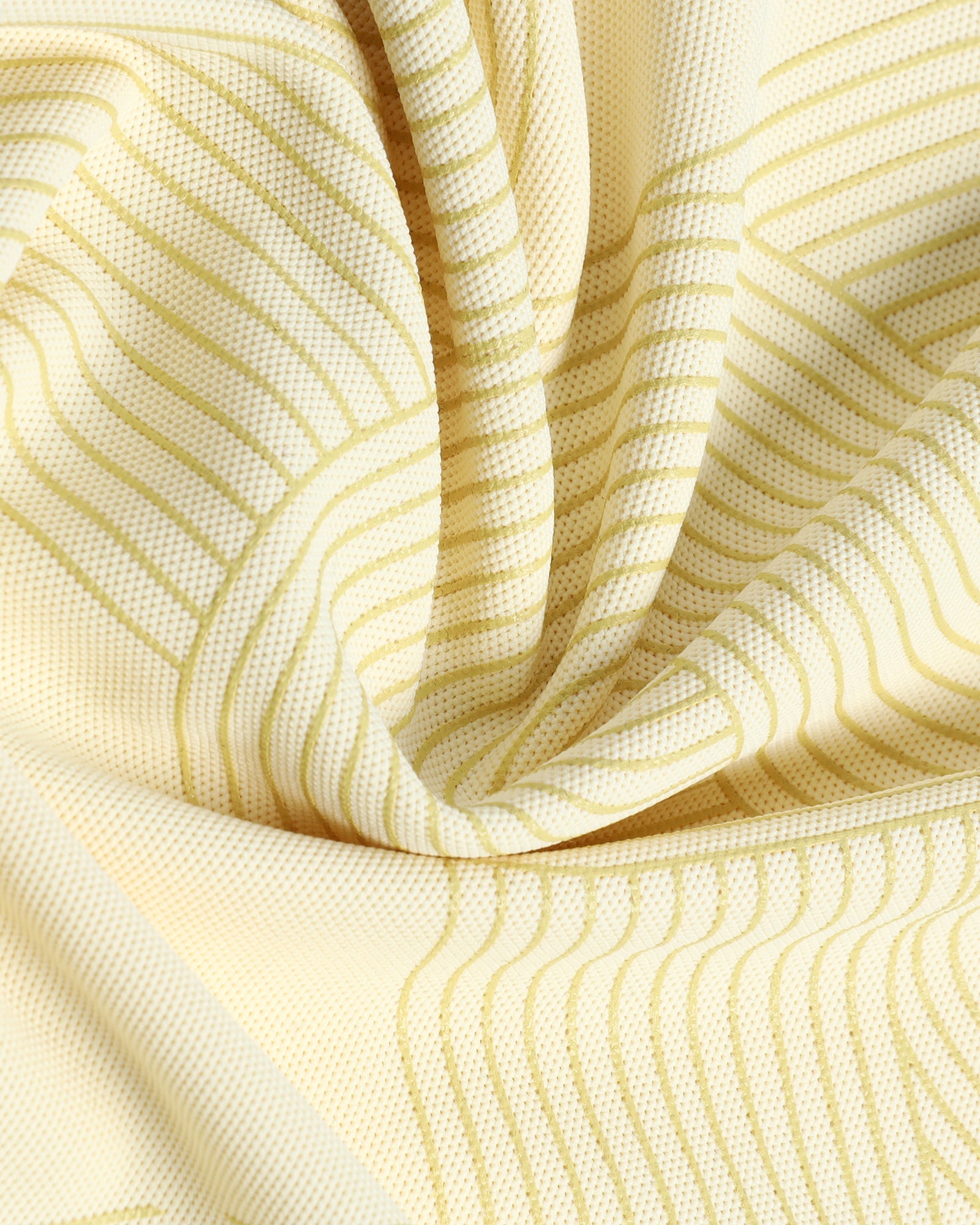 Lemon Yellow TechPro Printed Polo - Neville
