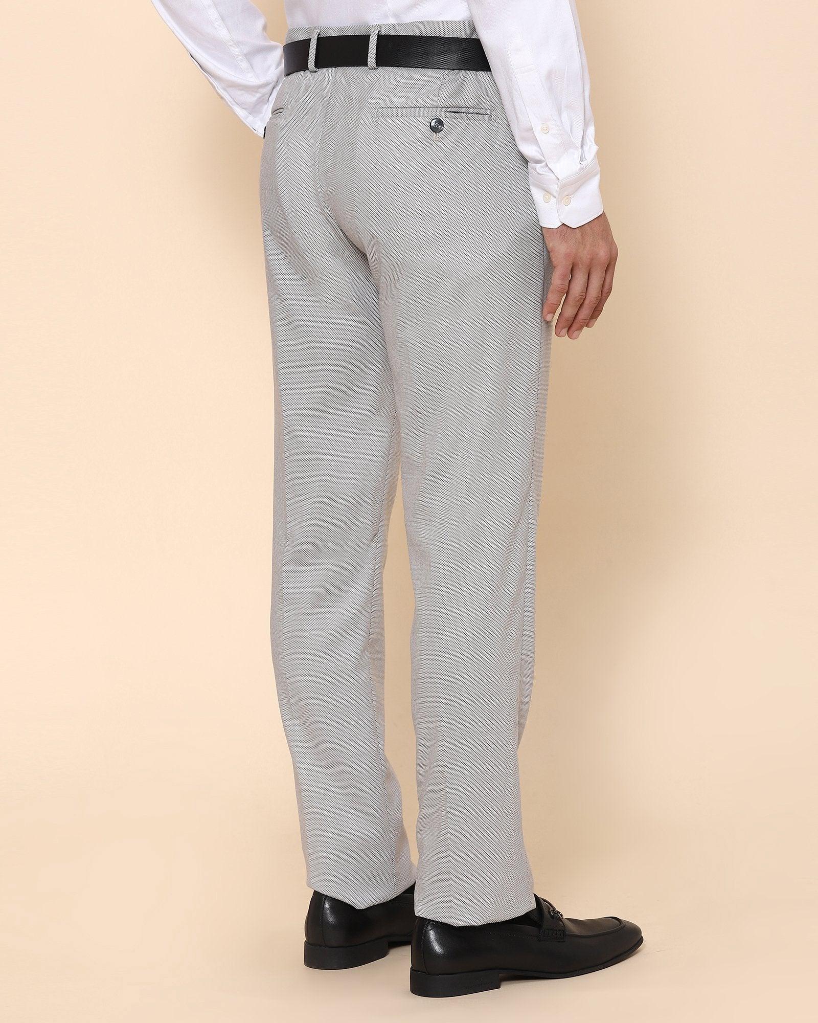 Leon Formal Classic Trouser In Light Grey (B91 Fit) - blackberrys-clothing