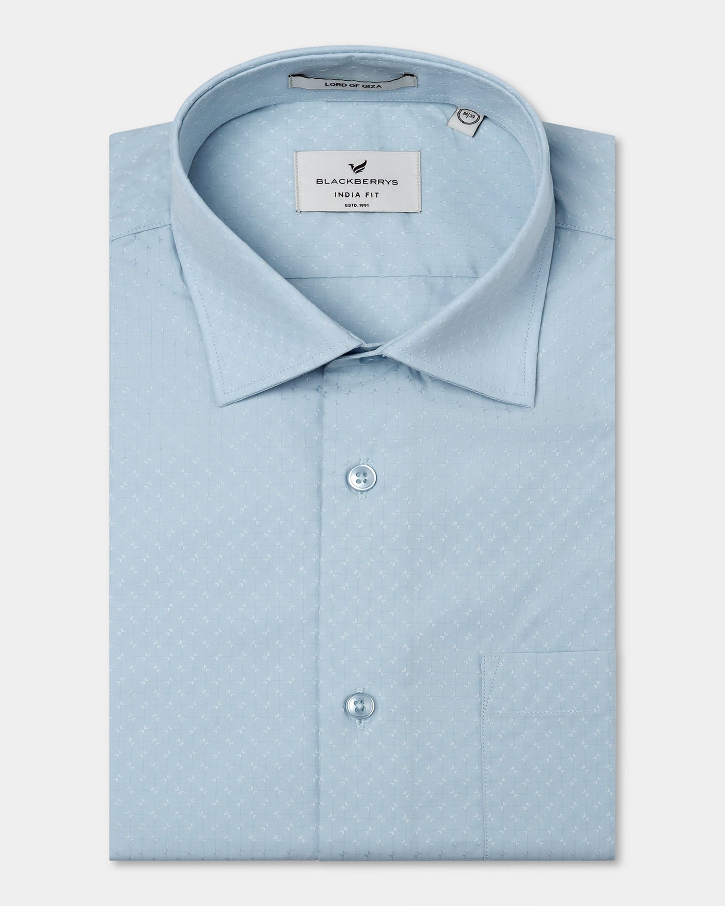 Light Blue Check Shirt - Shadow