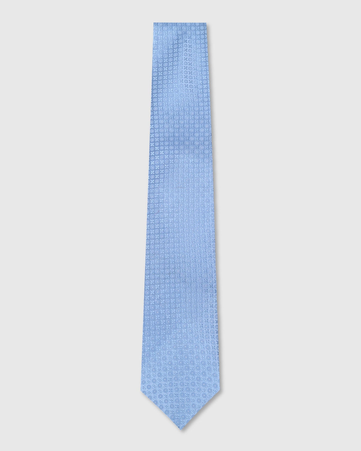 Light Blue Silk Jacquard Tie - Wayne