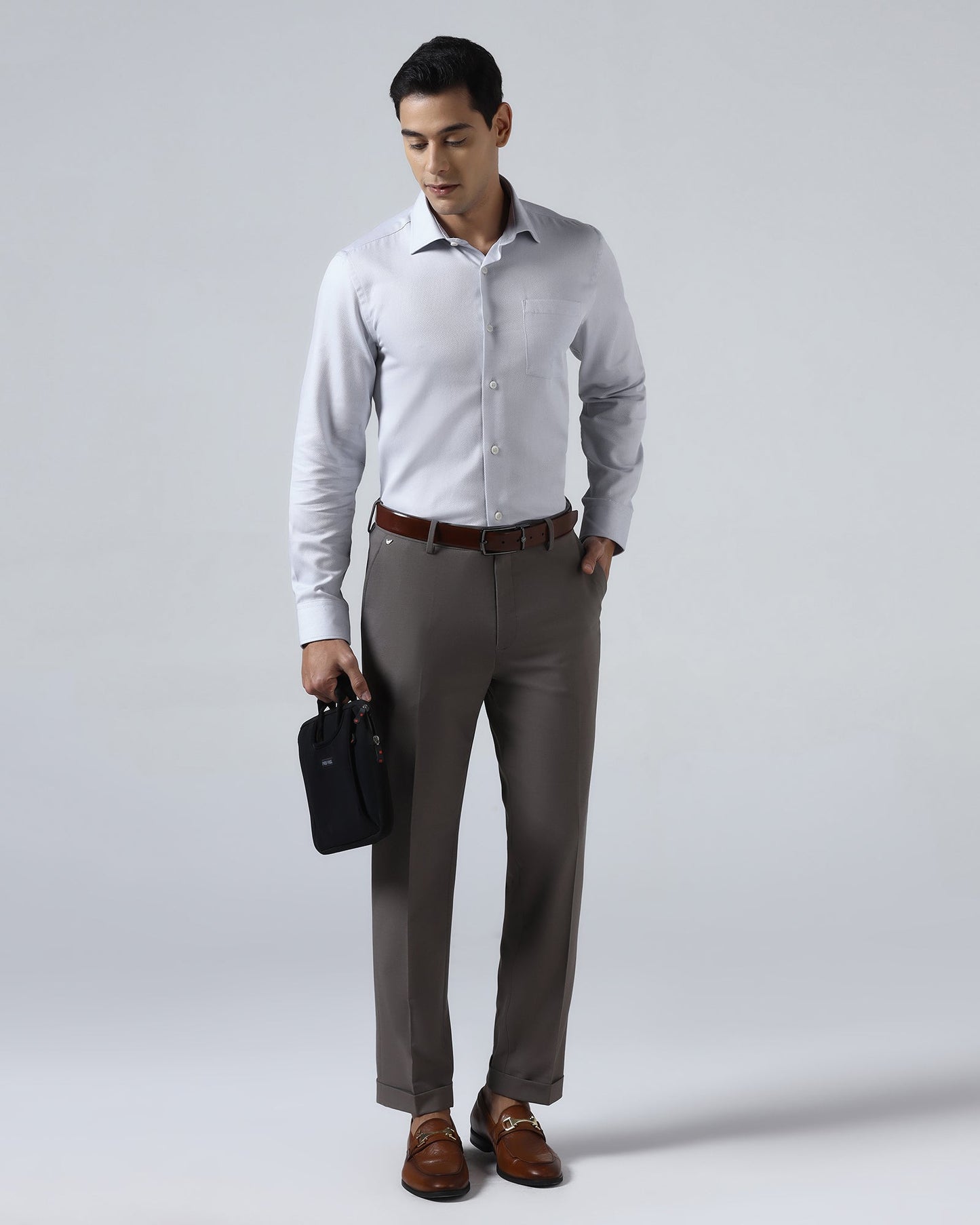 Light Blue Textured Shirt - Quinn