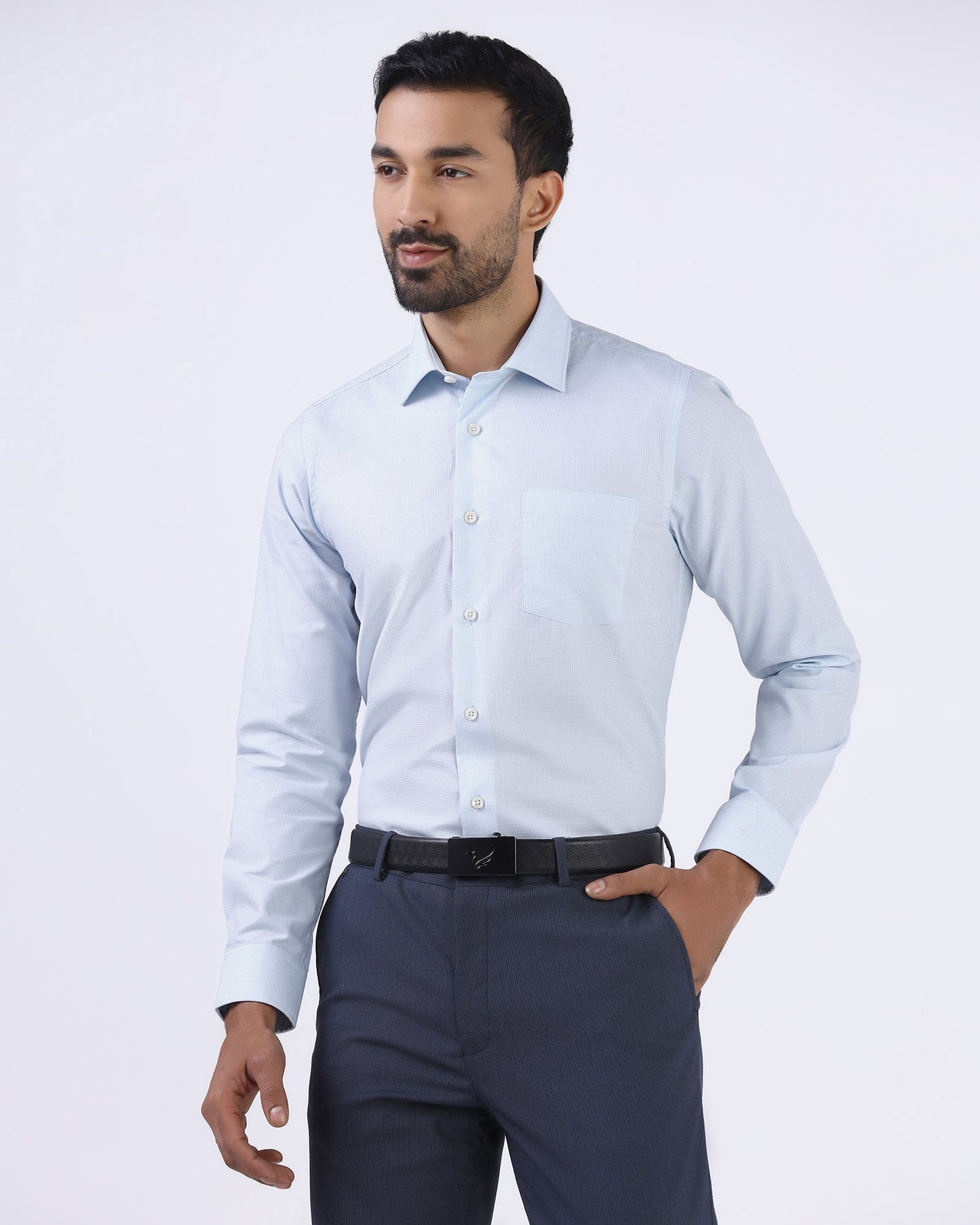 Light Blue Textured Shirt - Thorn