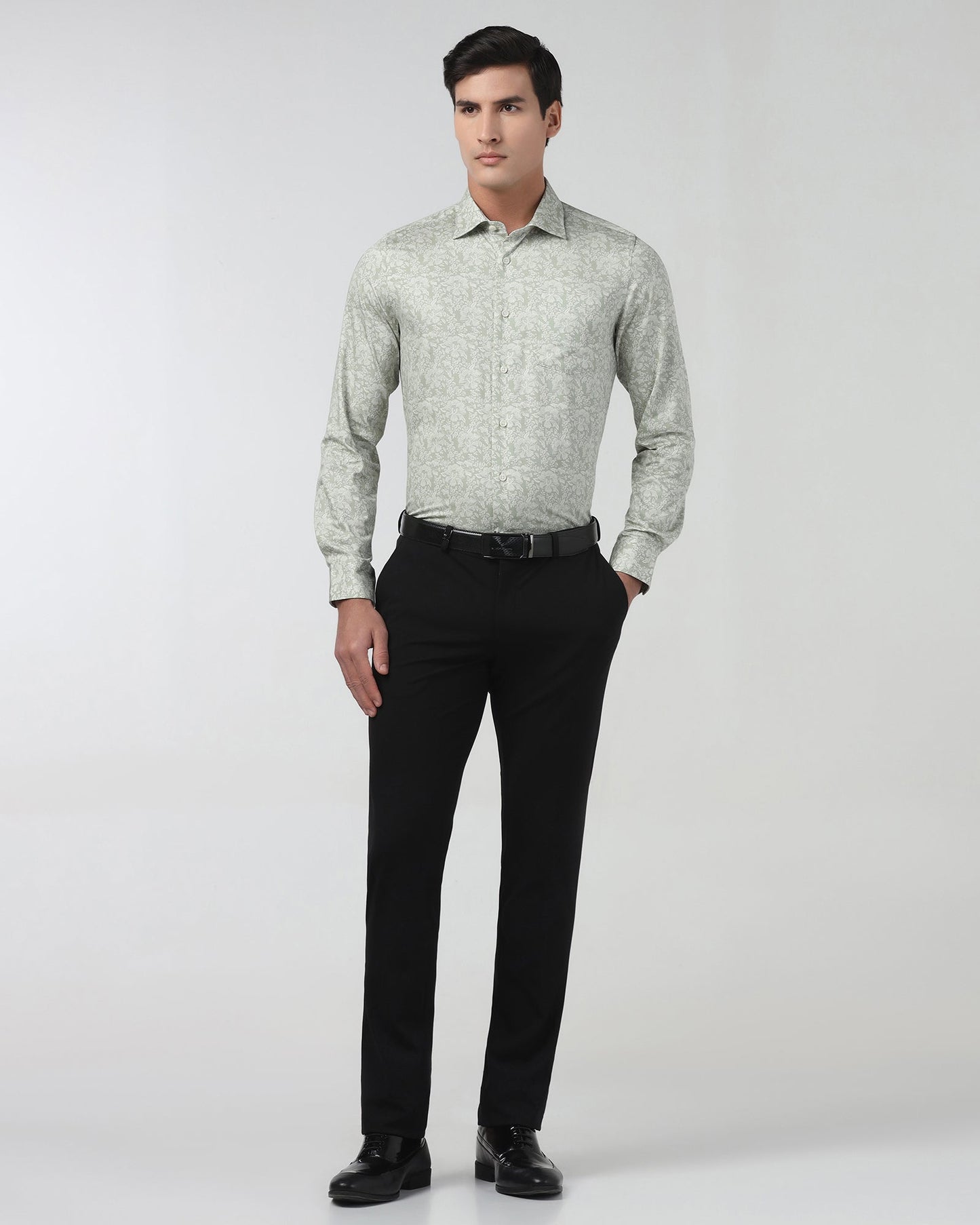 Light Green Printed Shirt - Halen