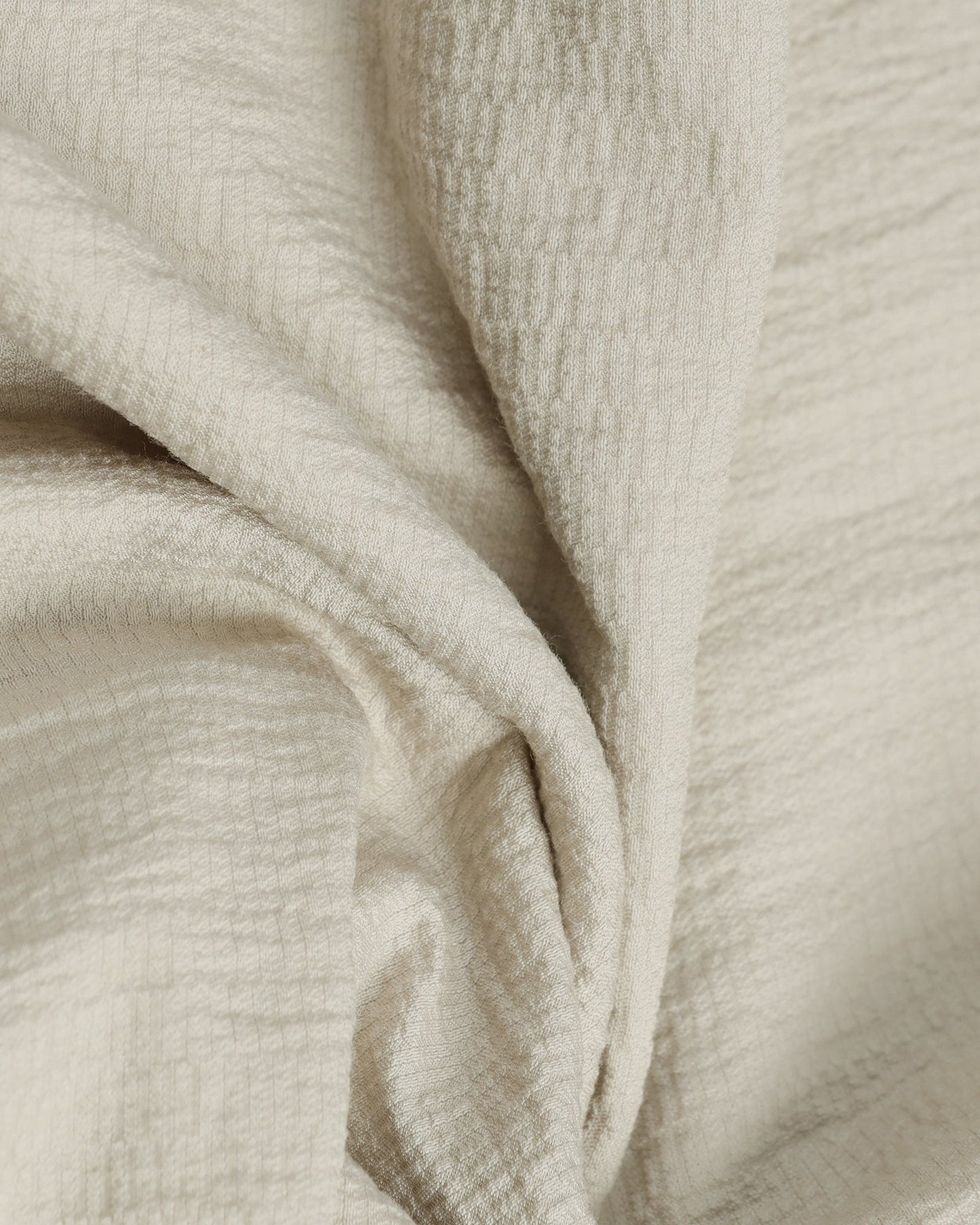Light Grey Half Sleeve Textured Shirt - Cremon