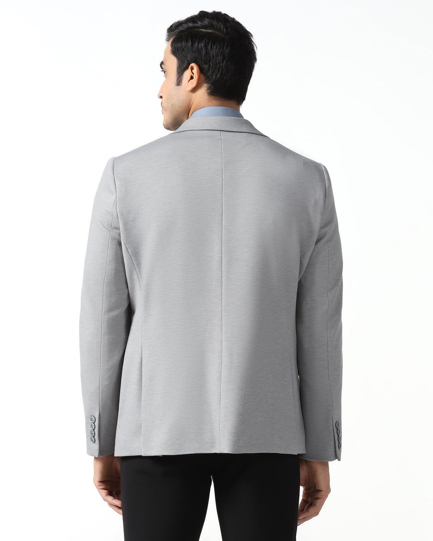 Light Grey Textured Blazer - Walker