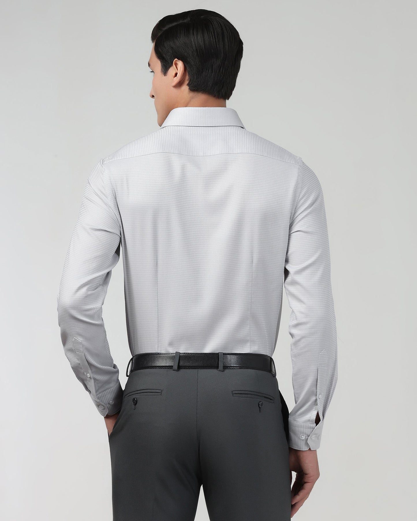 Light Grey Textured Shirt - Brice
