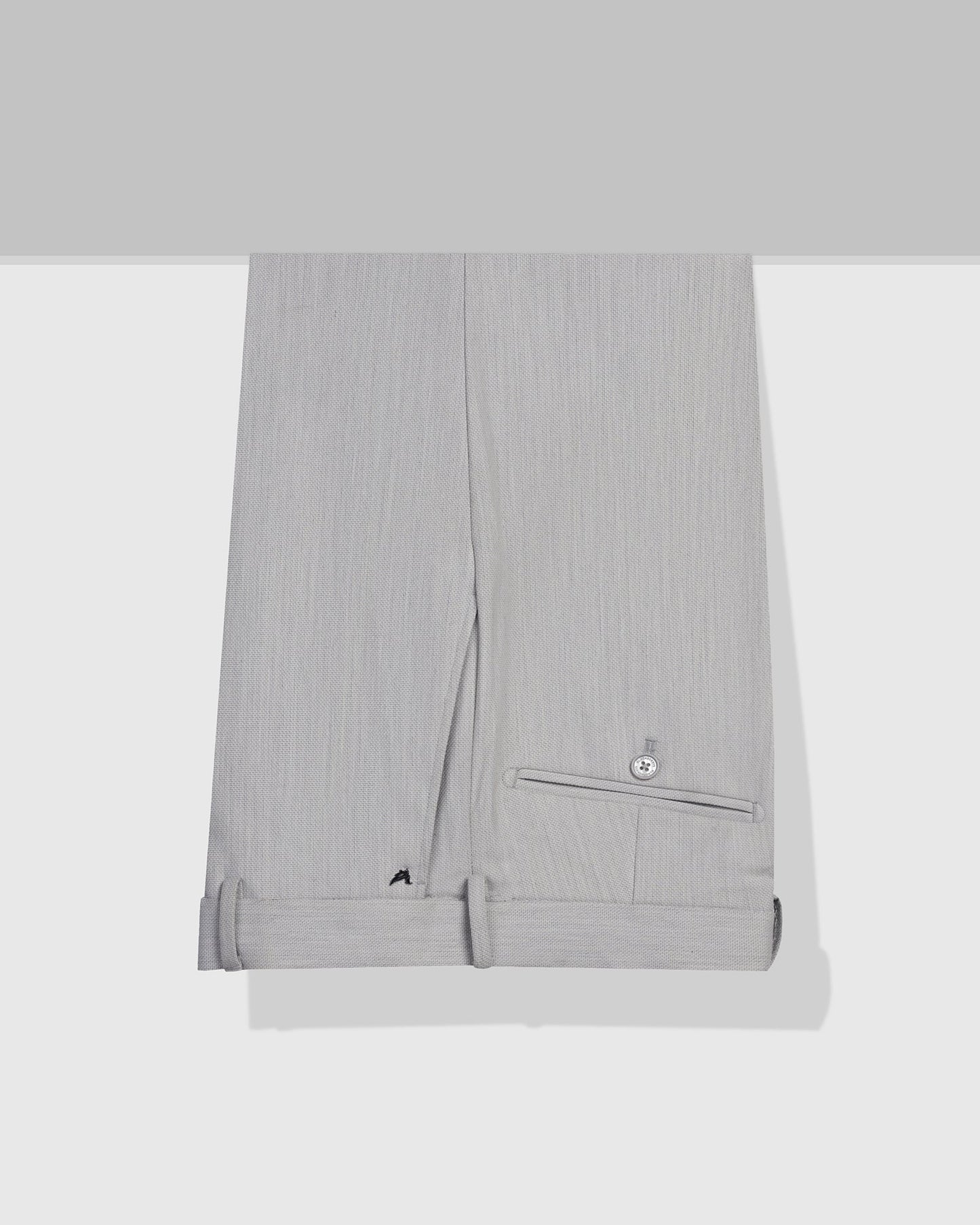 Light Grey Textured Trouser - Chivas