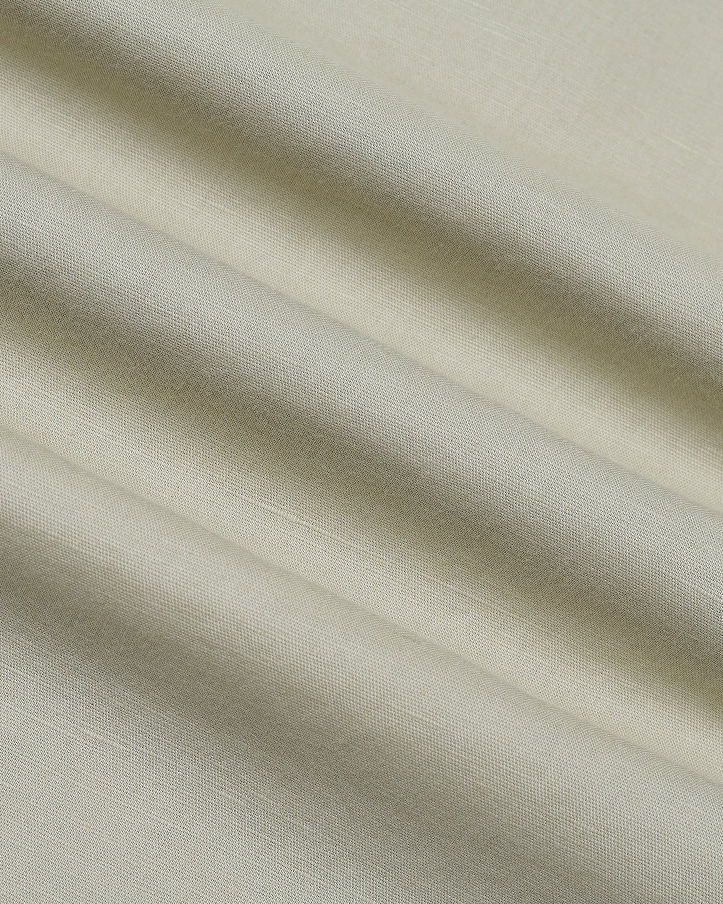 Light Olive Half Sleeve Linen Solid Shirt - Cleo