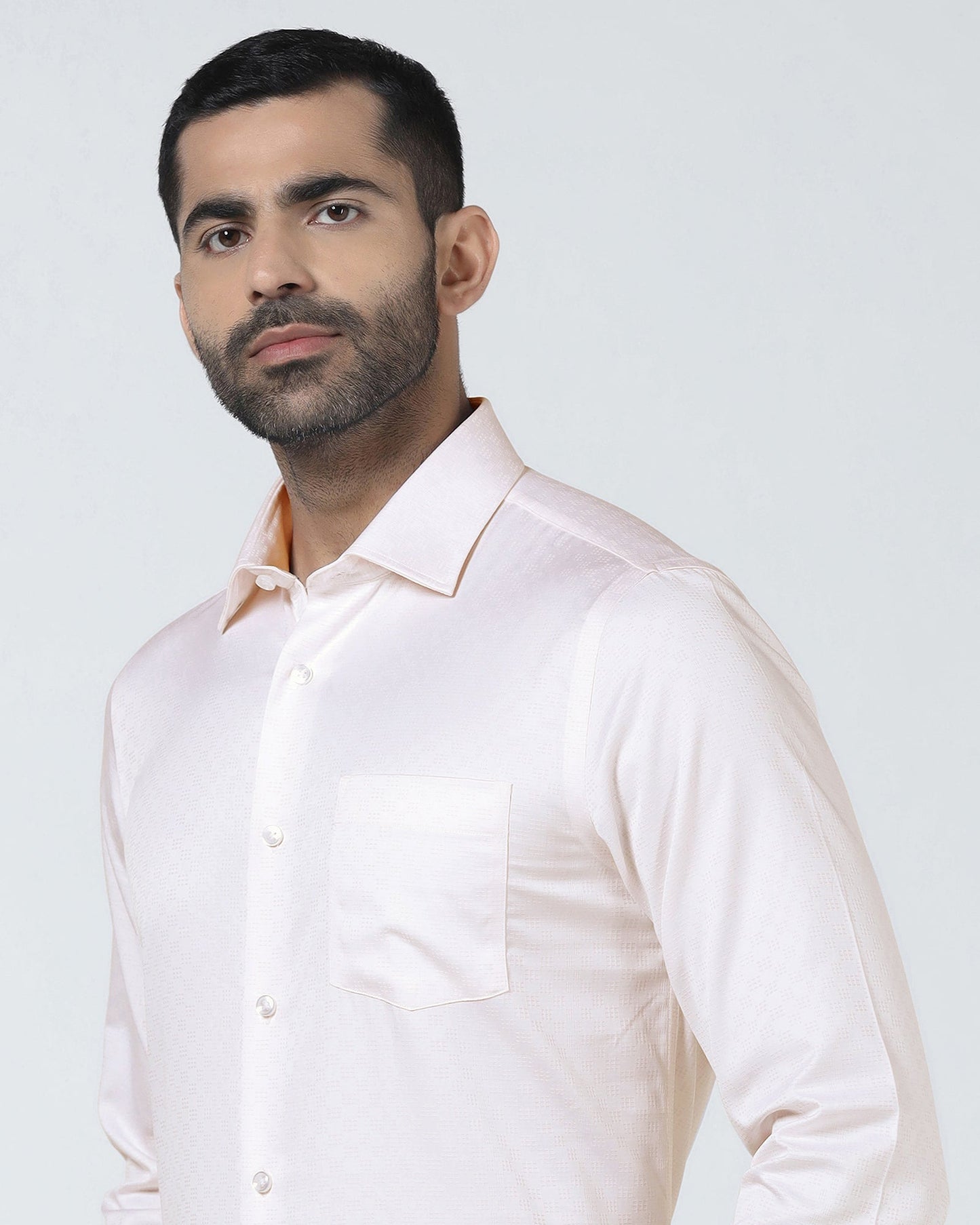 Light Pink Unwrinkle Textured Shirt - Easton