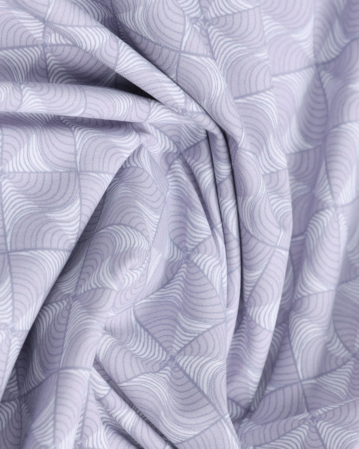 Lilac Half Sleeve TechPro Printed Shirt - Reneos