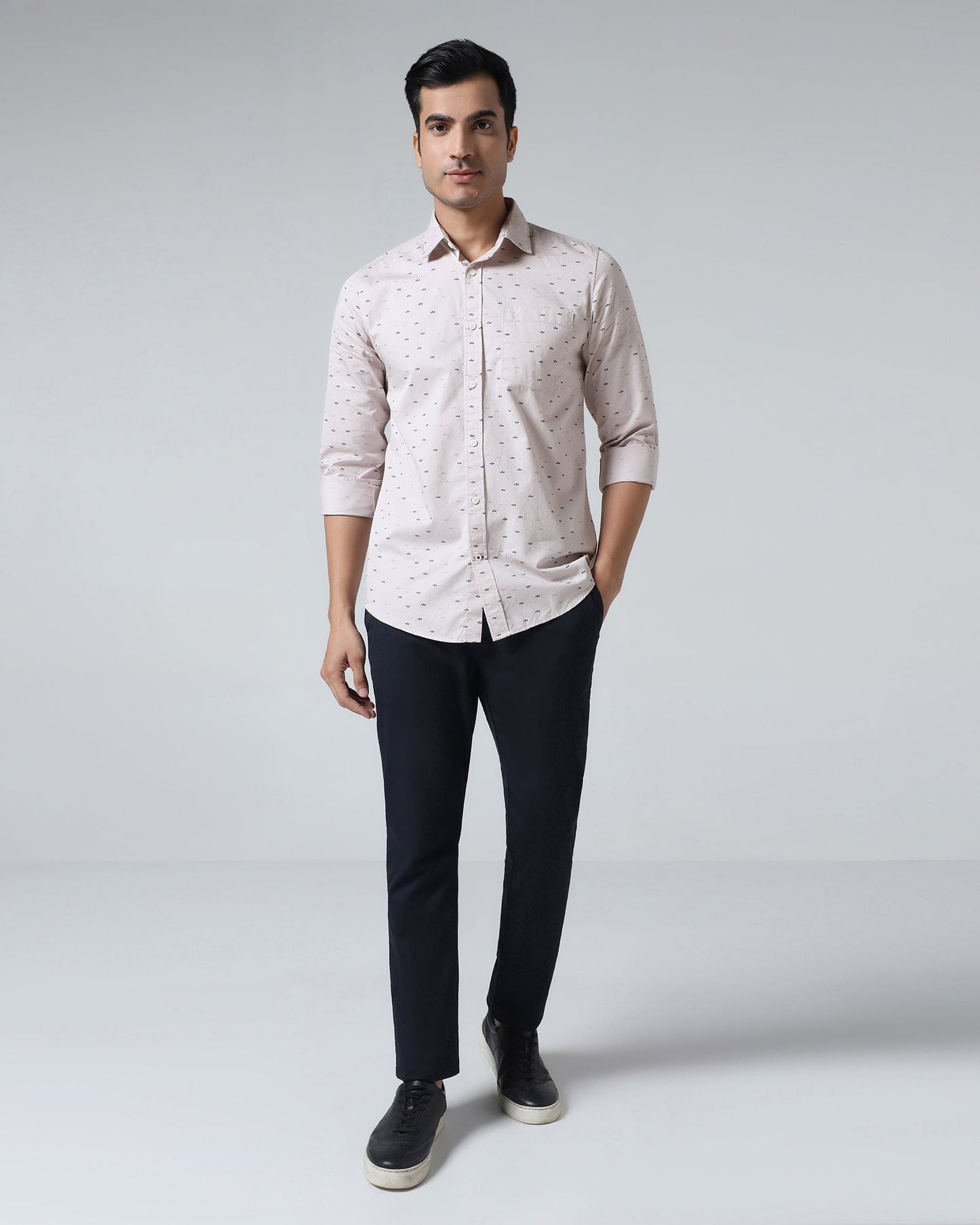 Lilac Printed Shirt - Tobas