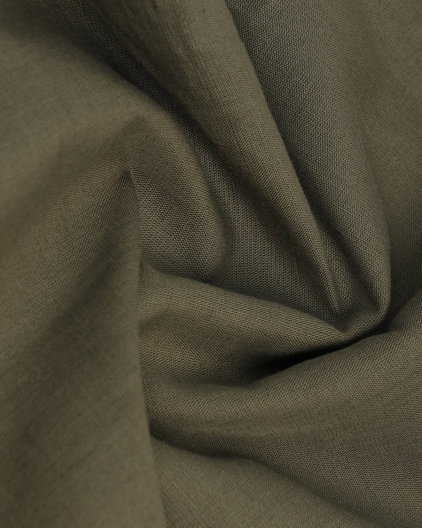 Linen Casual Half Sleeve Olive Solid Shirt - Salmon