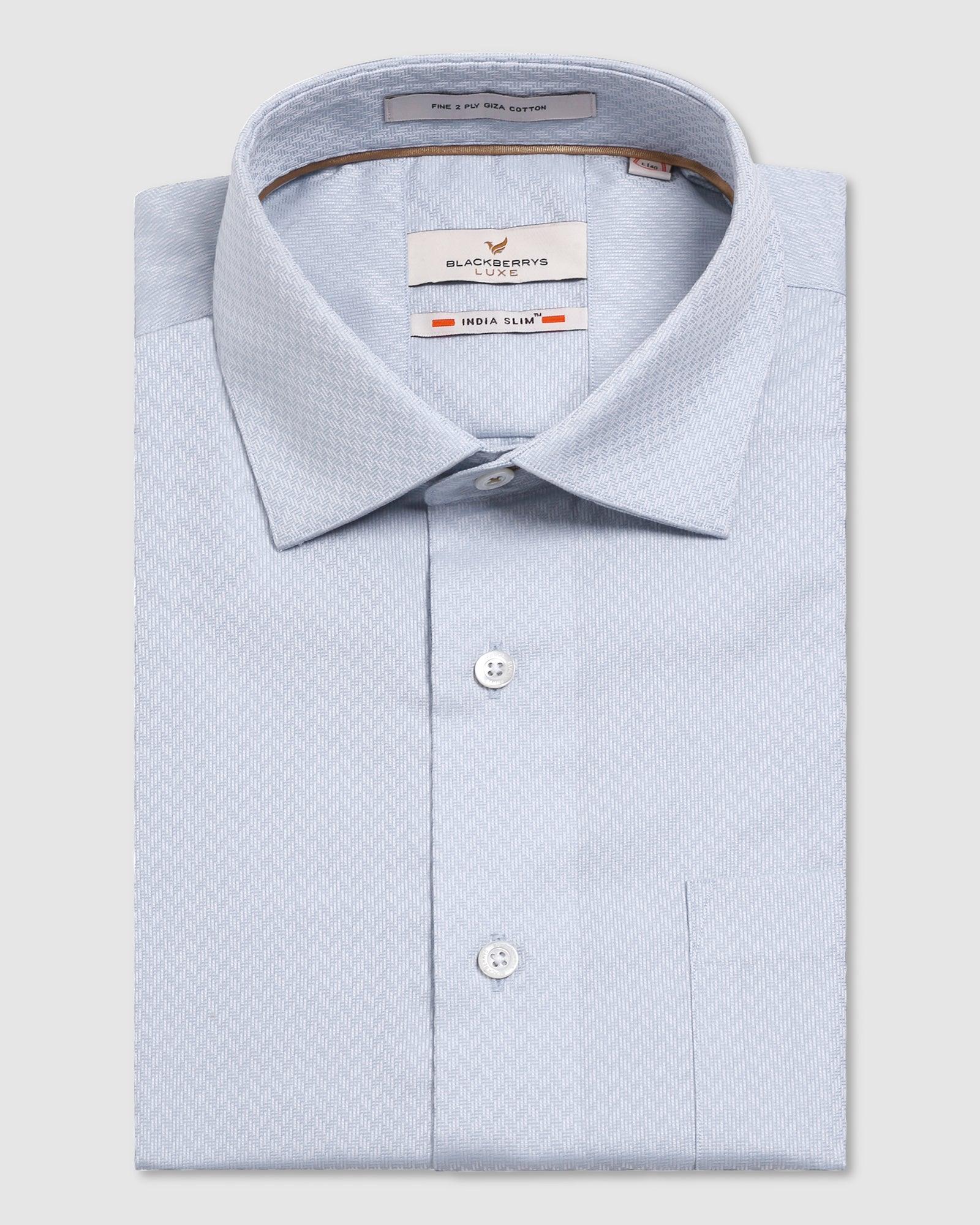 Luxe Formal Grey Textured Shirt - Silas