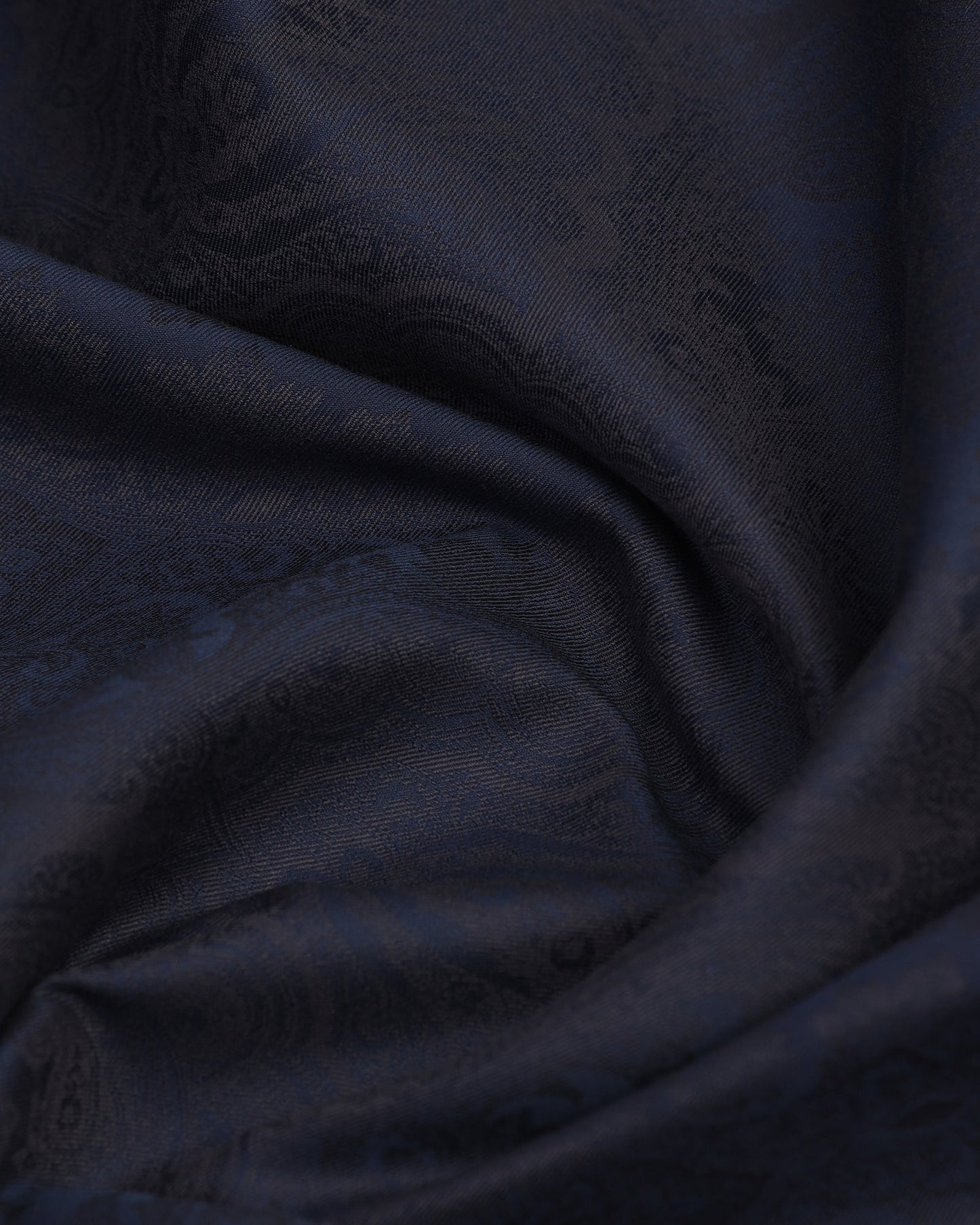 Luxe Formal Navy Jacquard Shirt - Zinnia