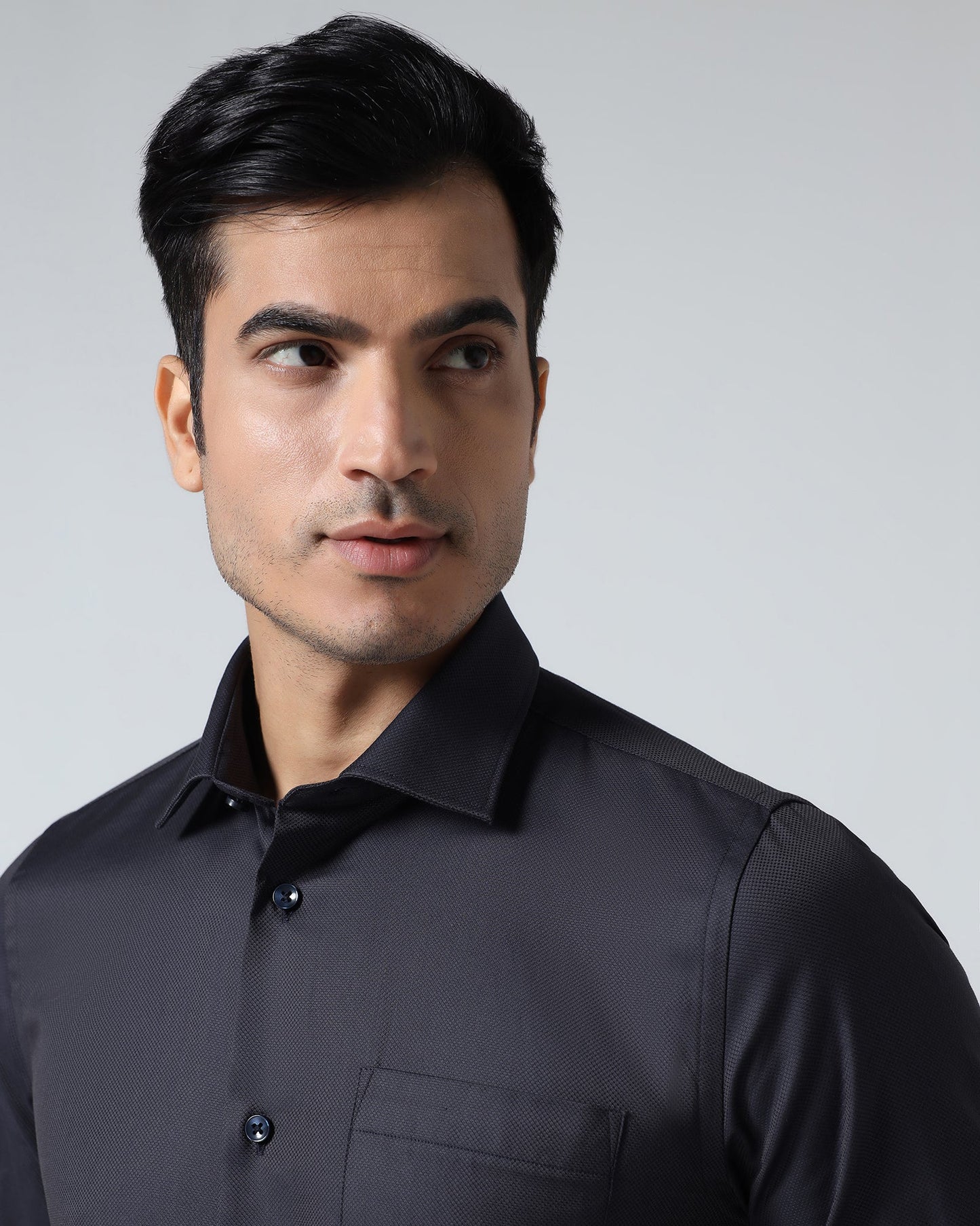 Charcoal Textured Shirt - Magnus