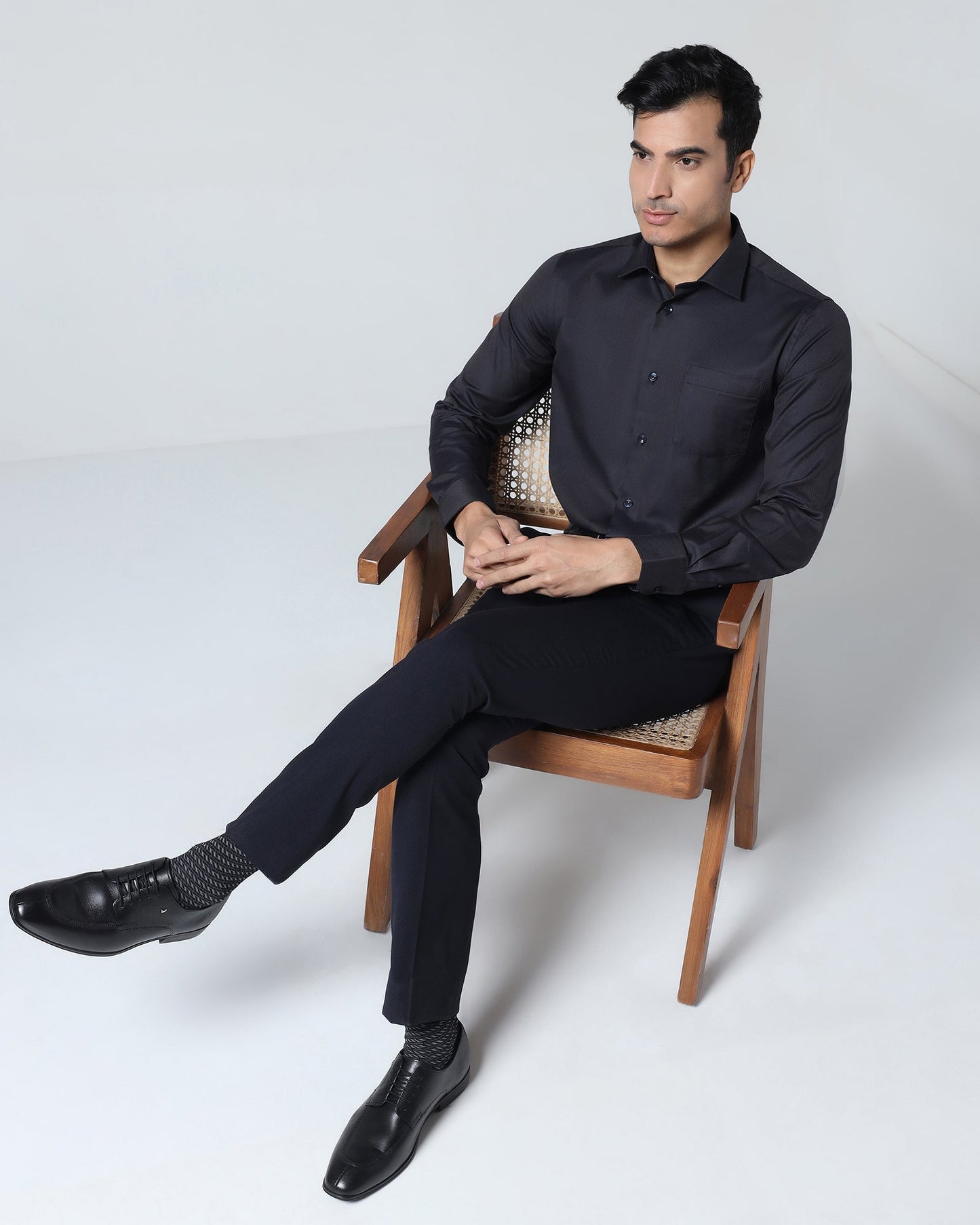 Charcoal Textured Shirt - Magnus