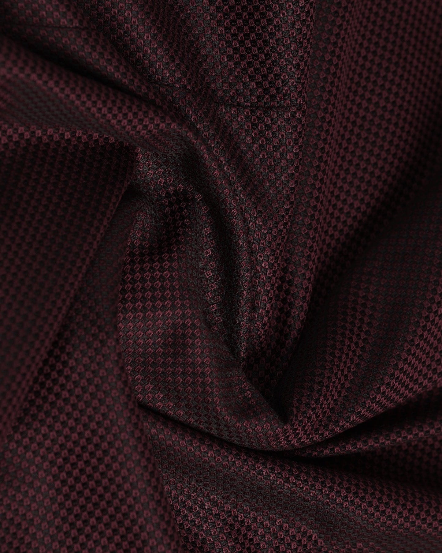 Maroon Textured Shirt - Weapon