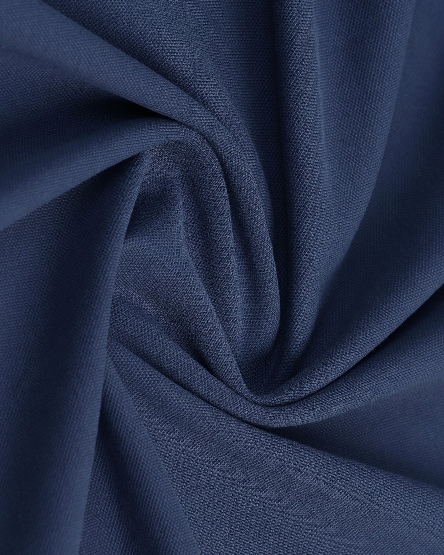 Mid Blue Solid Polo - Taurus