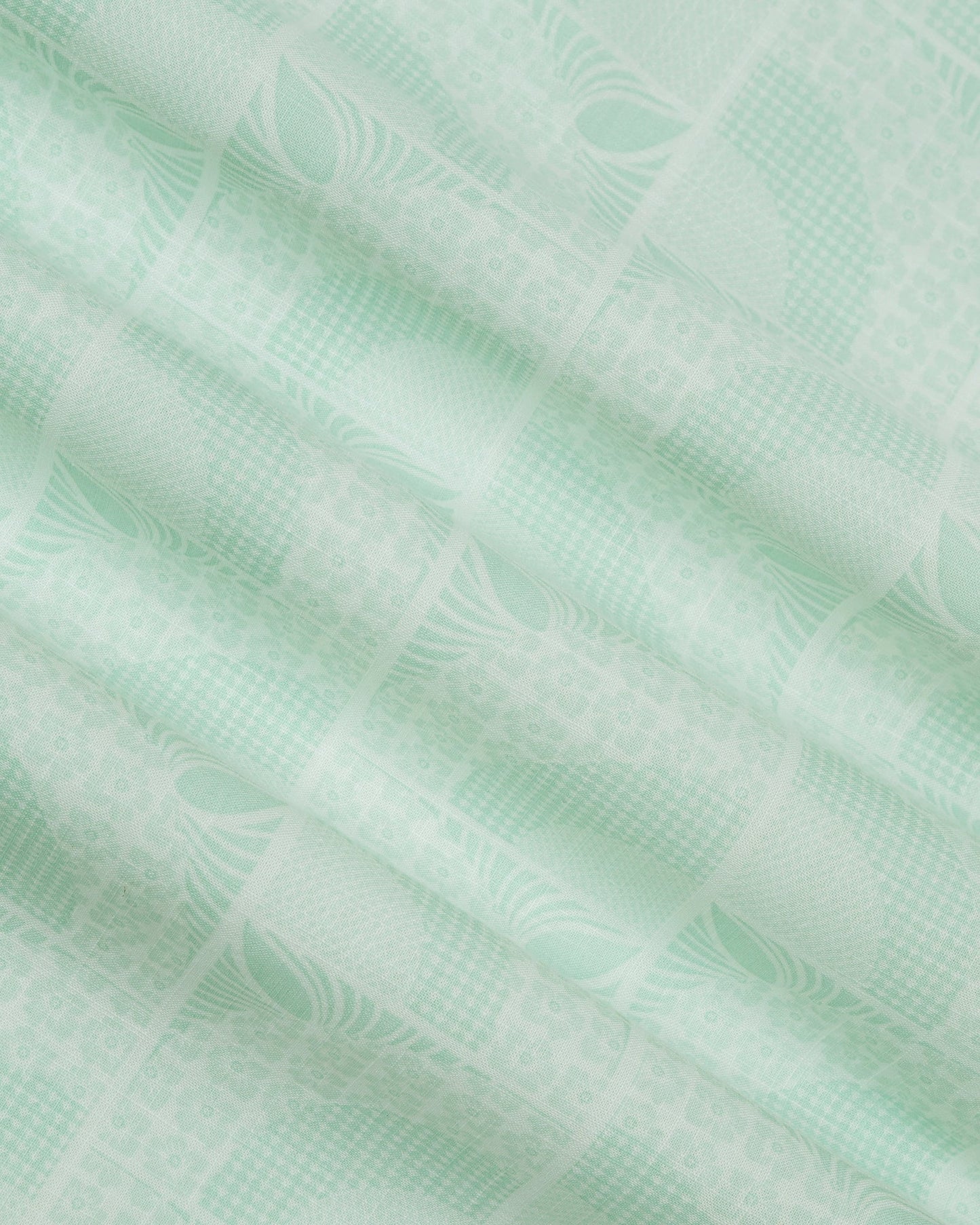 Mint Printed Shirt - Amer
