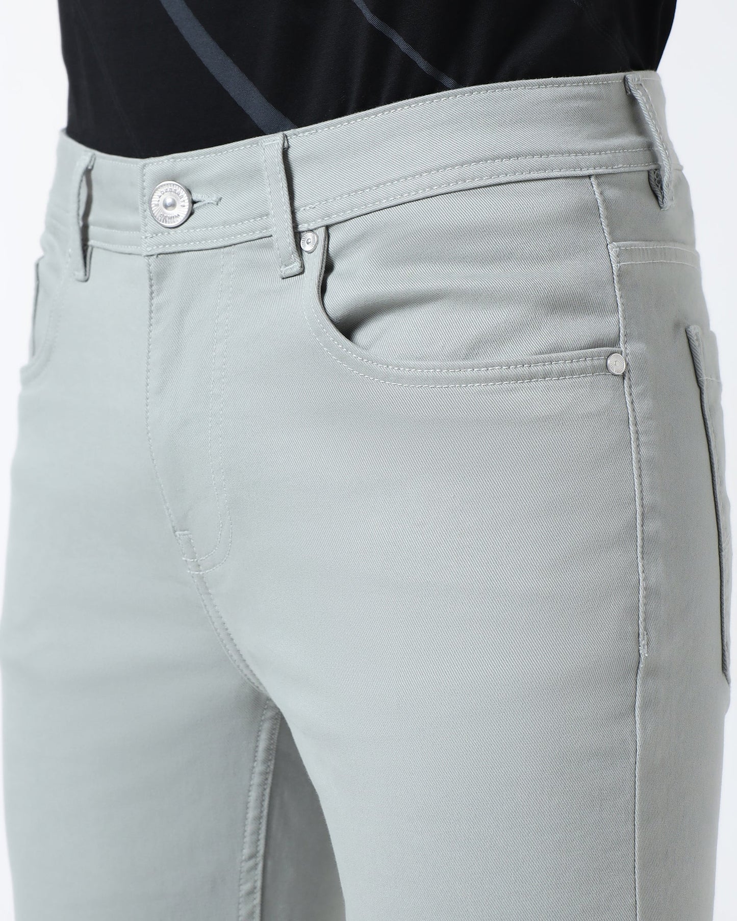 Mint Bleed Zero Slim Fit Jeans - Rene