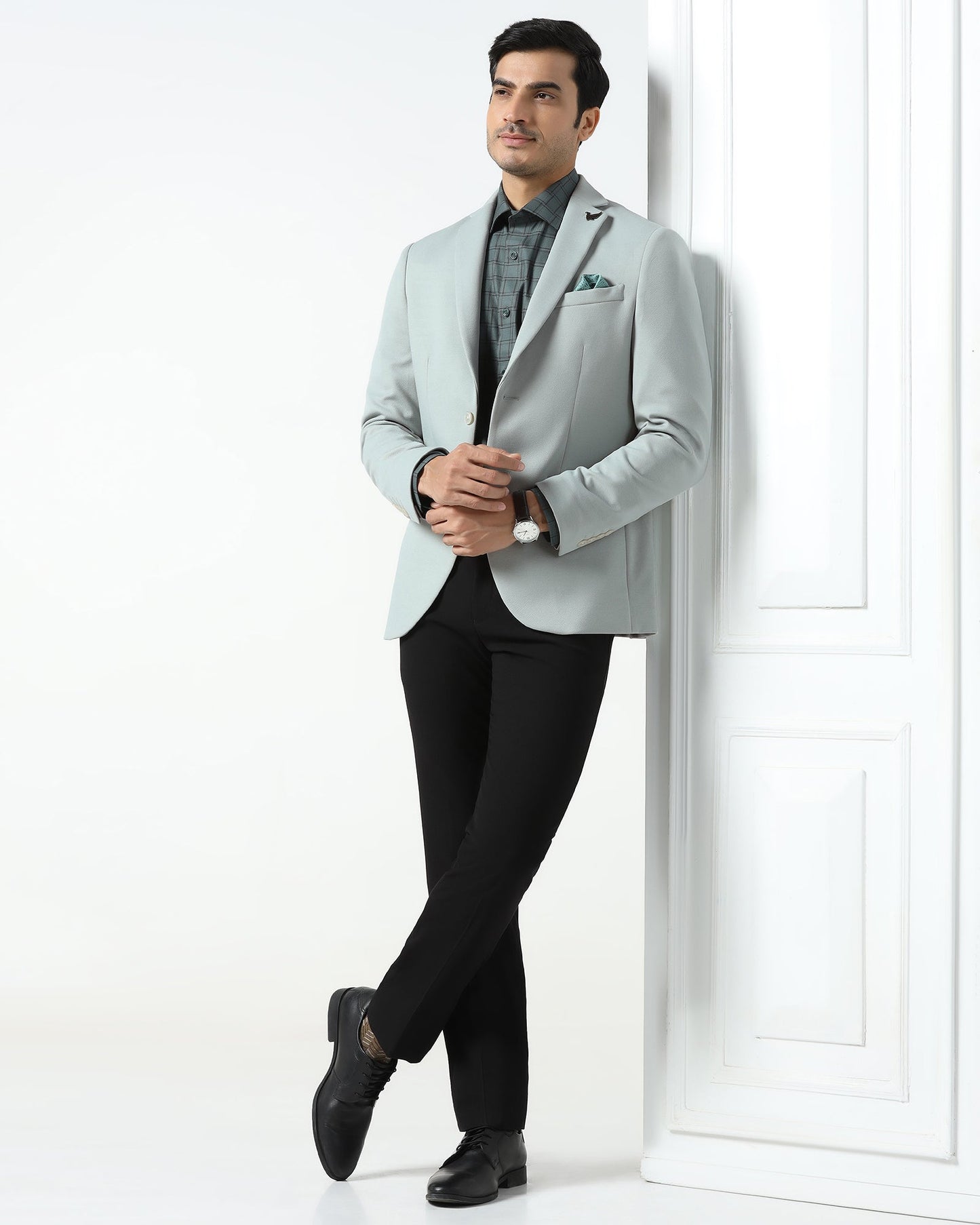 Mint Textured Blazer - Walker