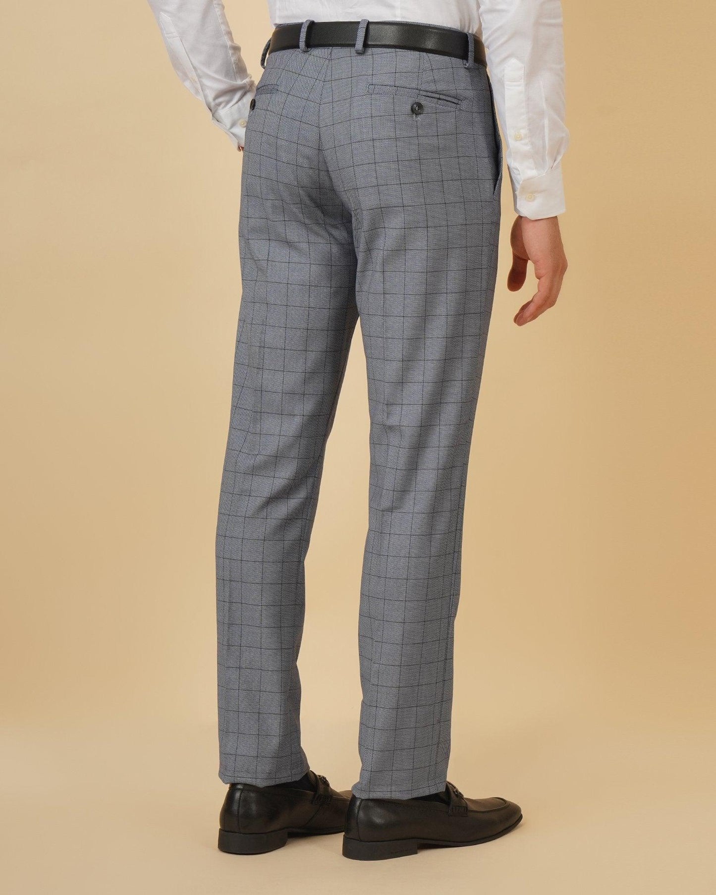 Monaya Formal Trendy Stretch Trouser In Light Blue (B95 Fit) - blackberrys-clothing