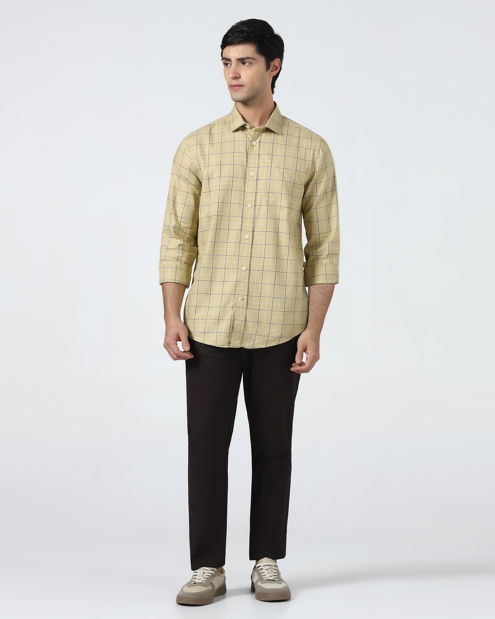 Mustard Check Shirt - Havro