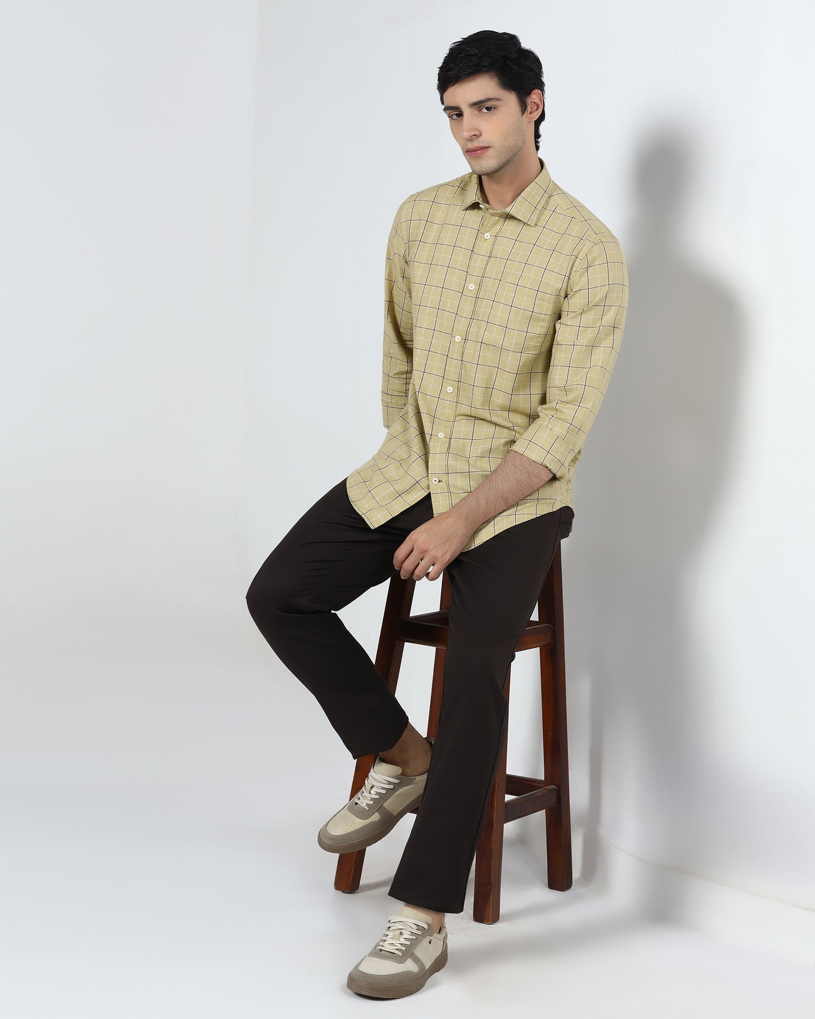 Mustard Check Shirt - Havro