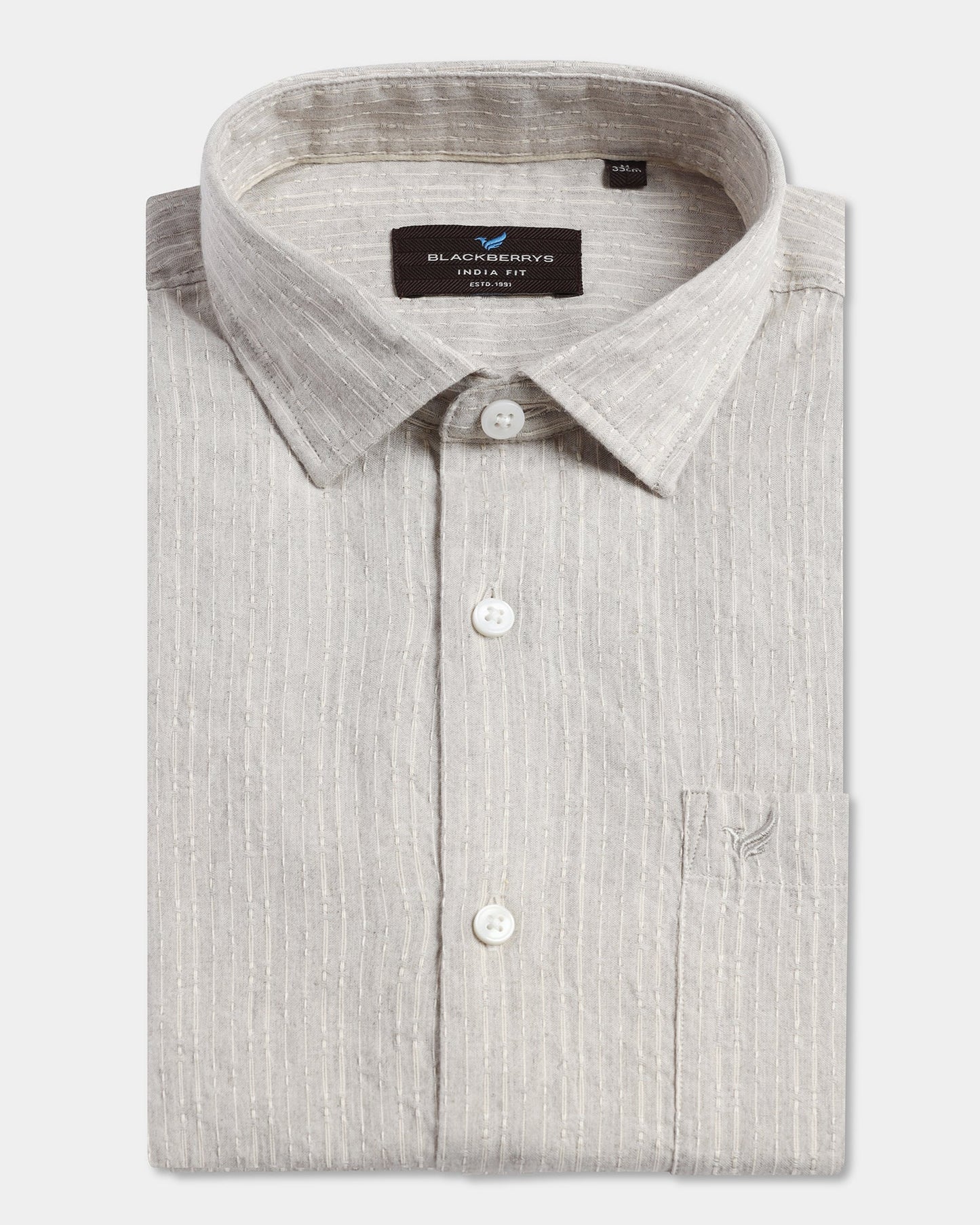 Natural Linen Stripe Shirt - Dalber