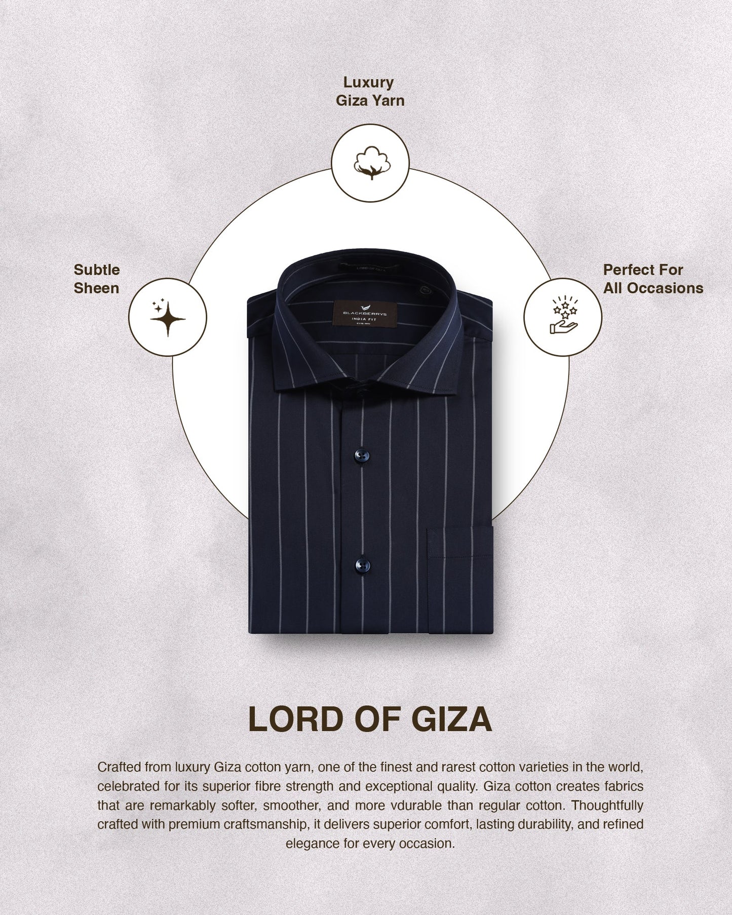 Navy Stripe Shirt - Route