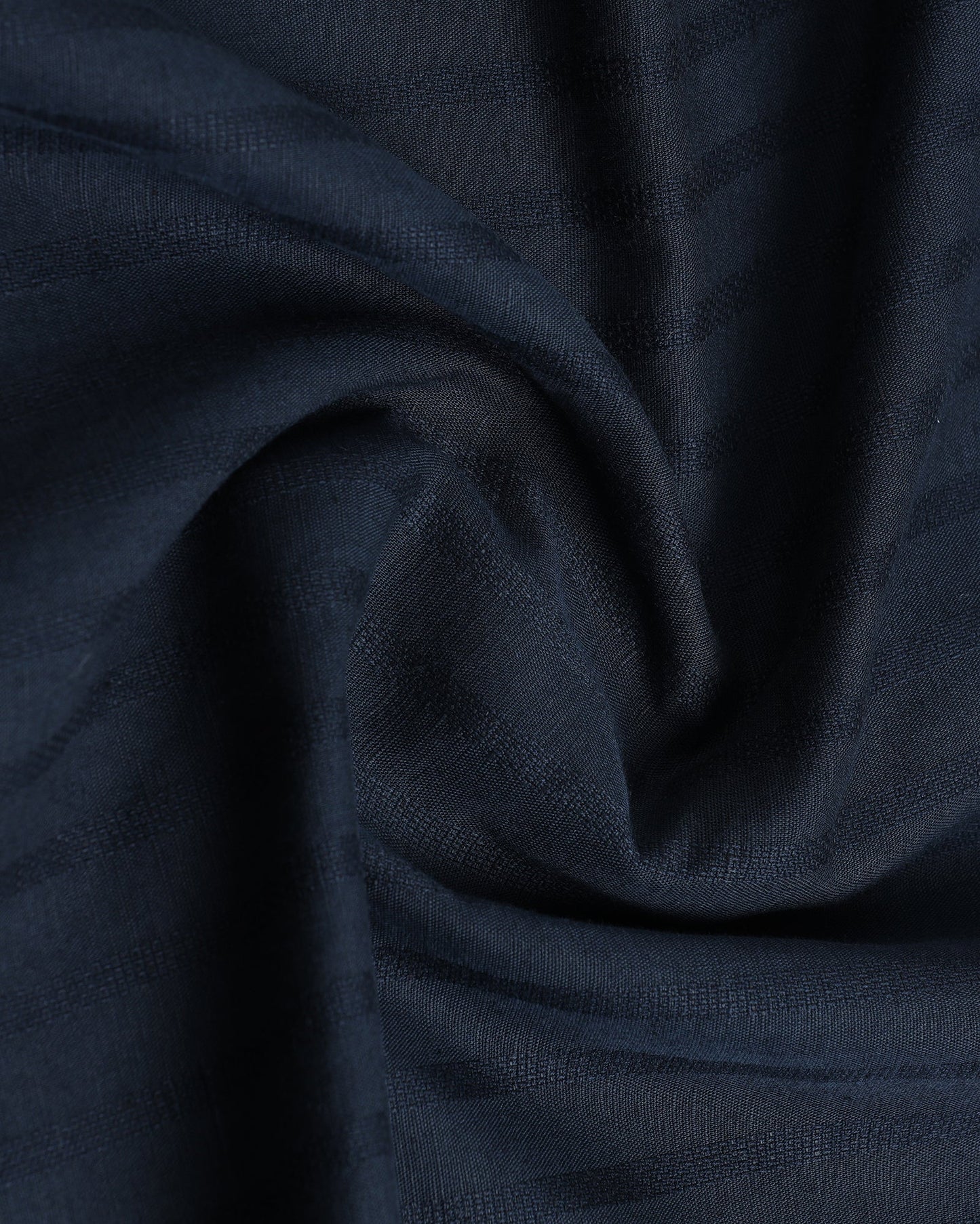 Navy Half Sleeve Linen Stripe Shirt - Sanhok