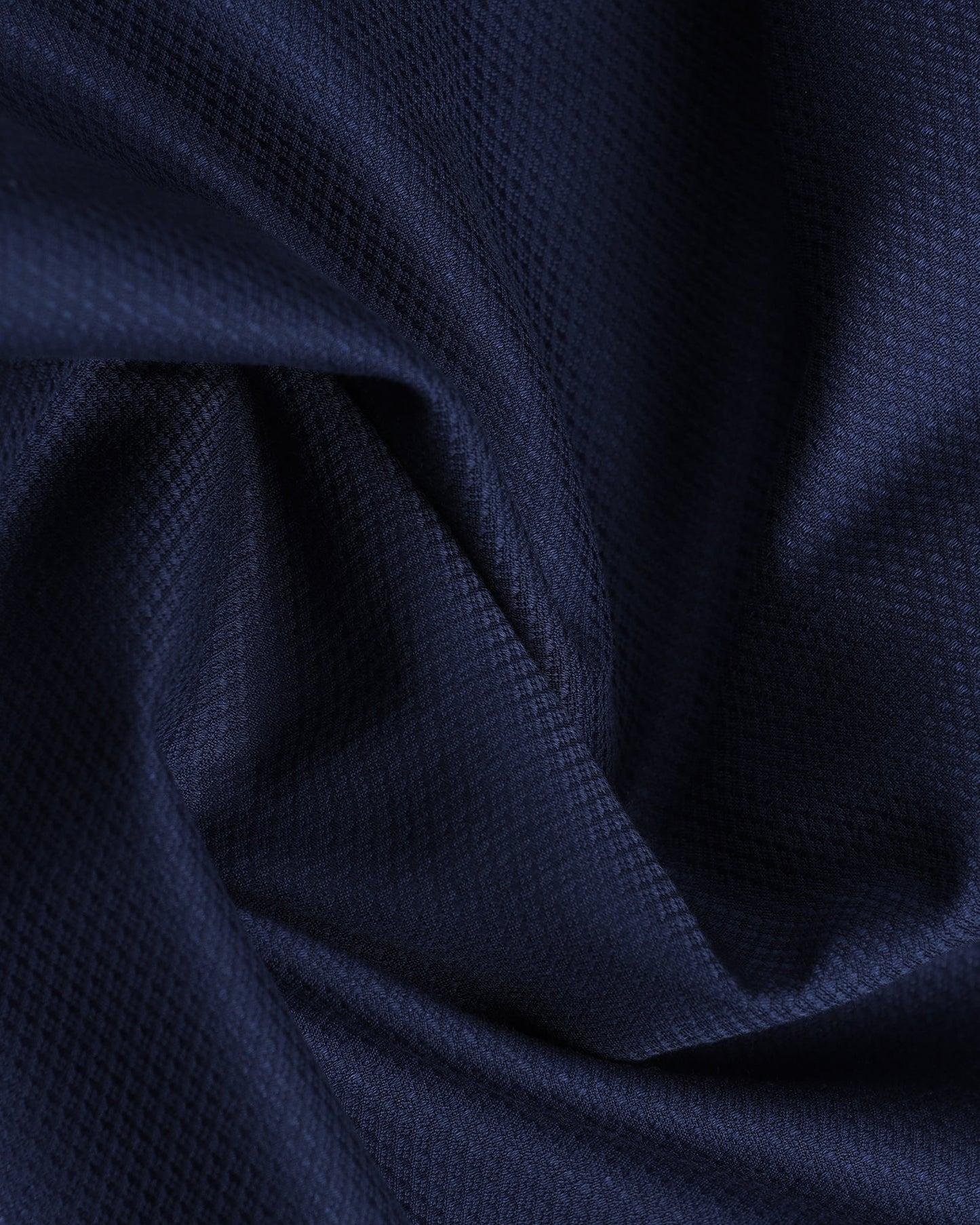 Navy Non Iron Textured Shirt - P31