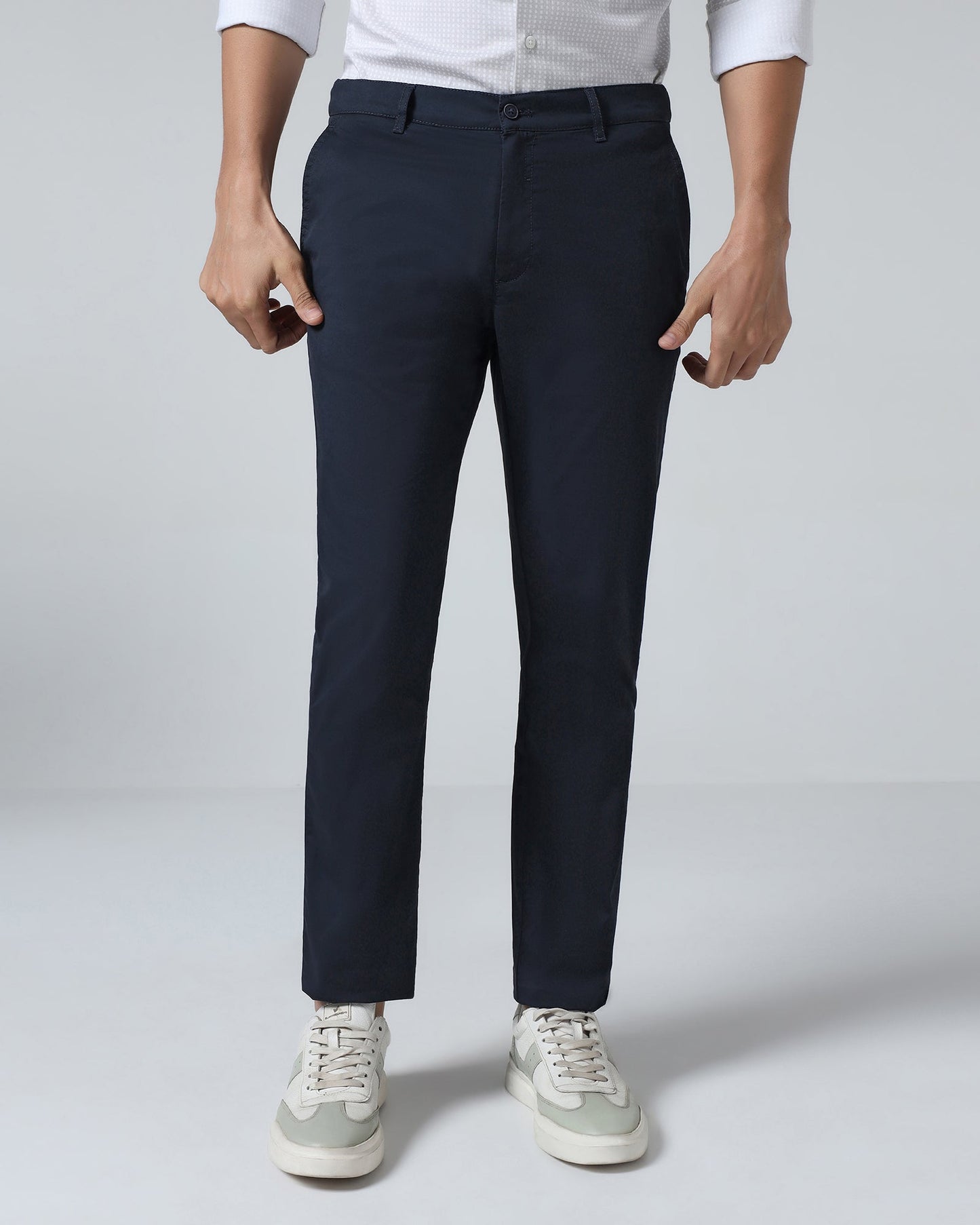 Navy Solid Khakis - Hemlock