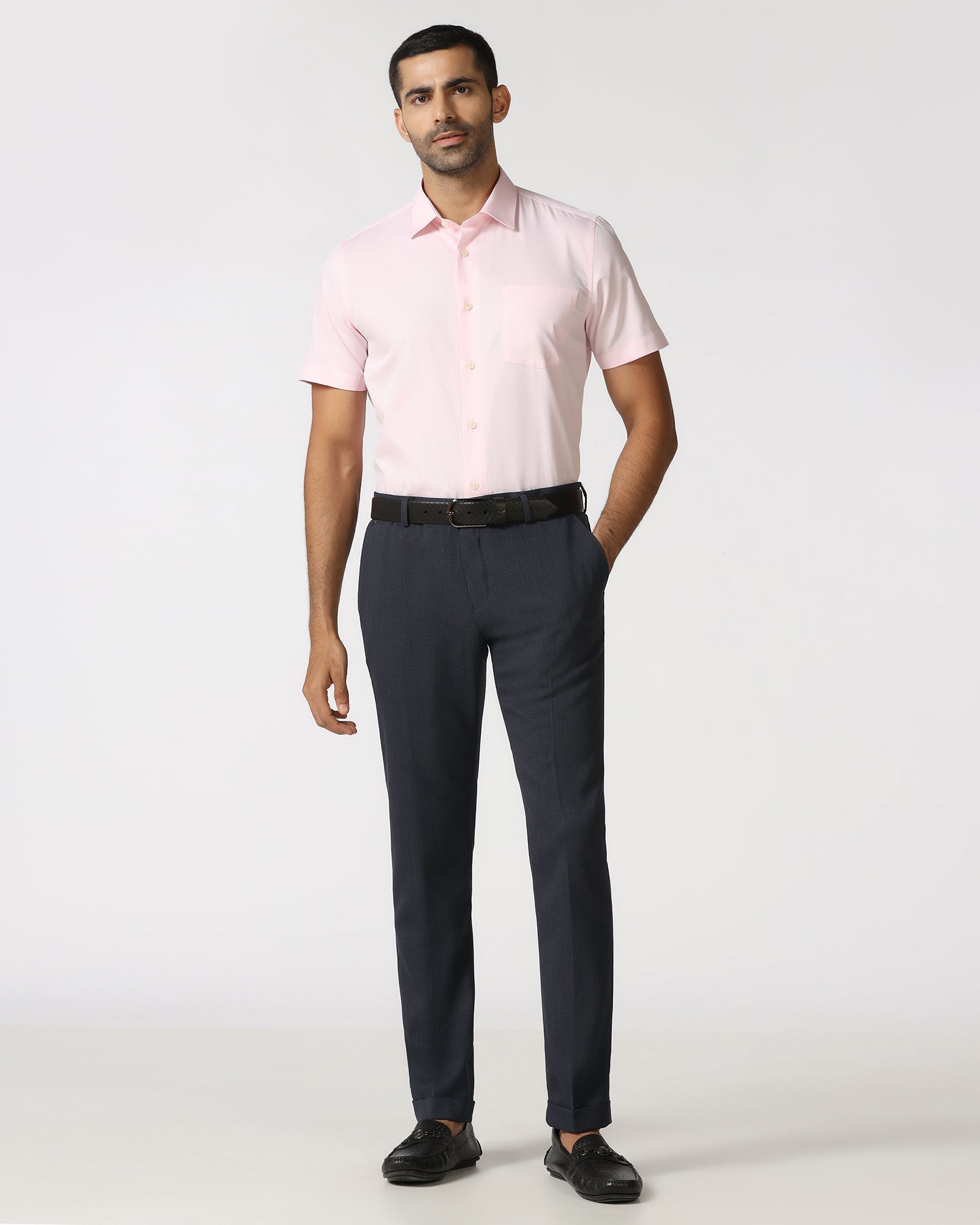 Navy Solid Trouser - Icon