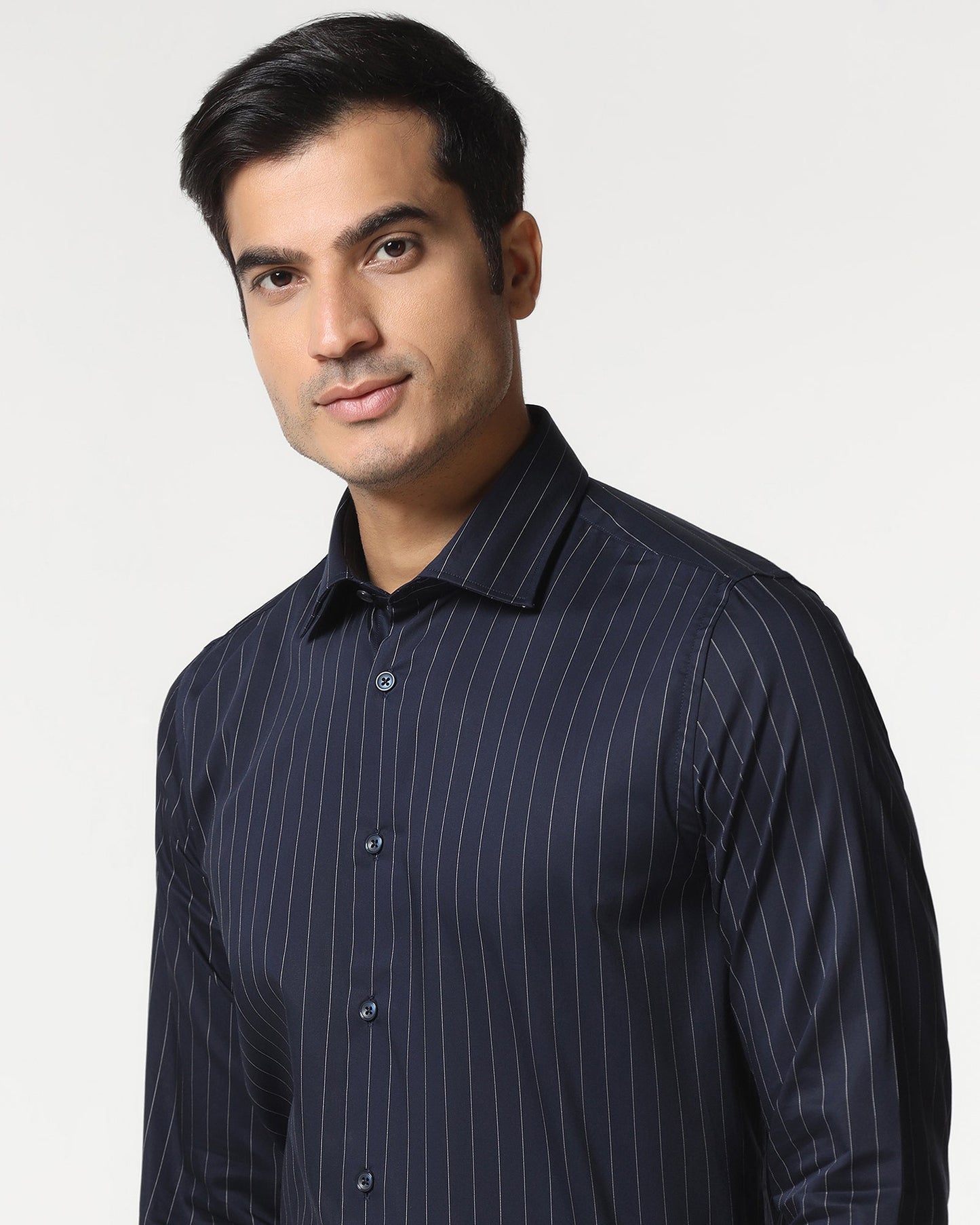 Navy Stripe Shirt - Eager