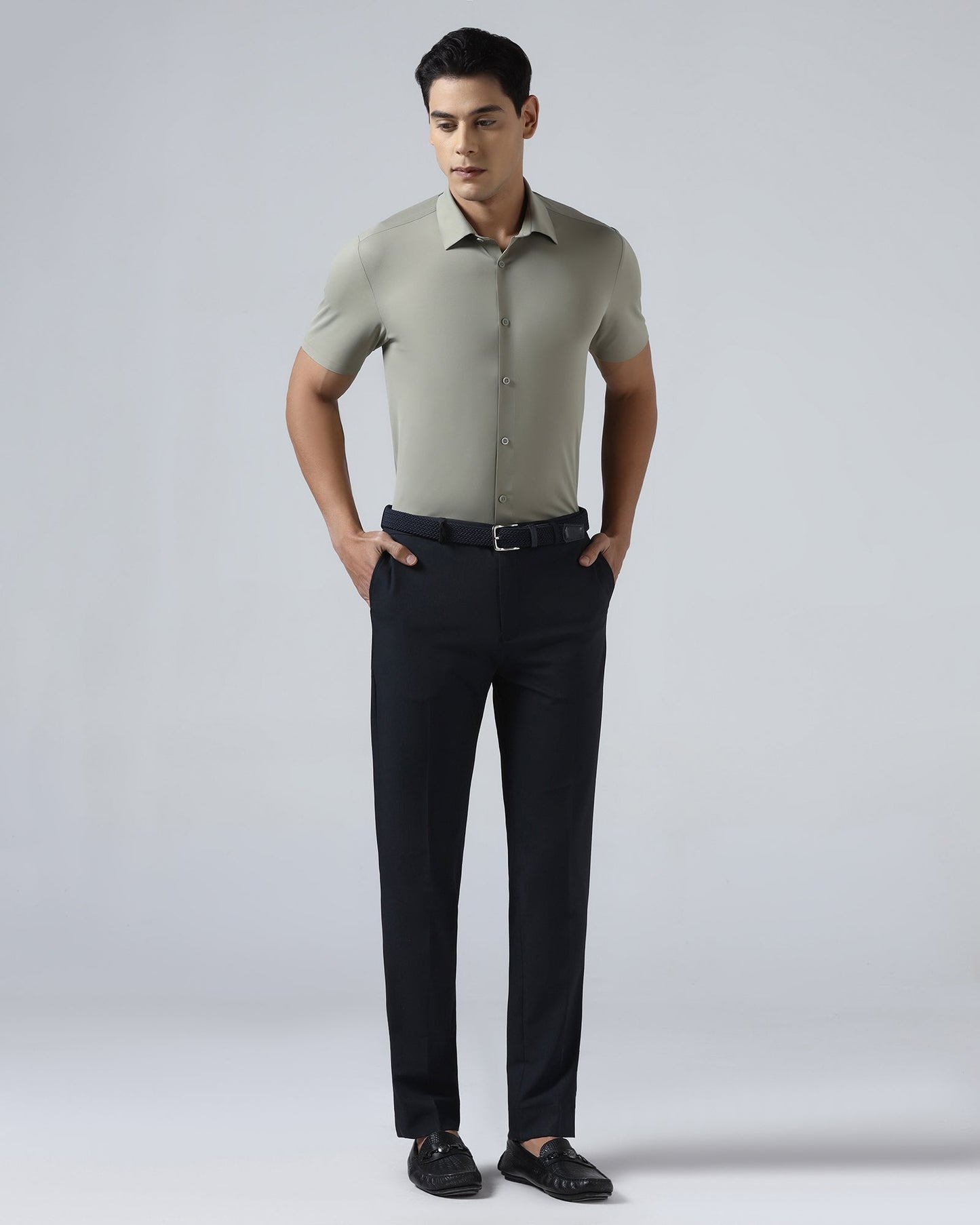 Navy TechPro Solid Trouser - Dean