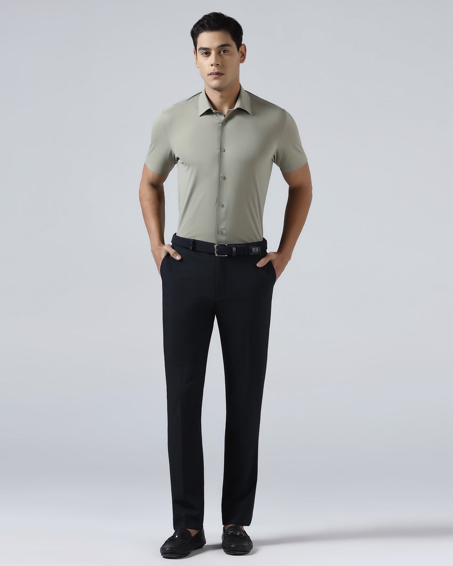 Navy TechPro Solid Trouser - Dean